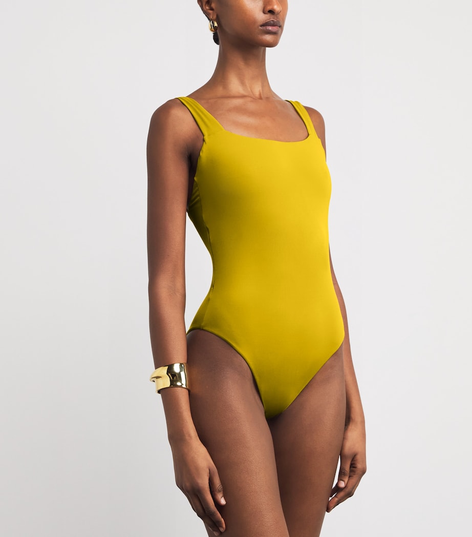 Lido Swimsuit and Pareo Set CHARTREUSE-PLUM Image 4