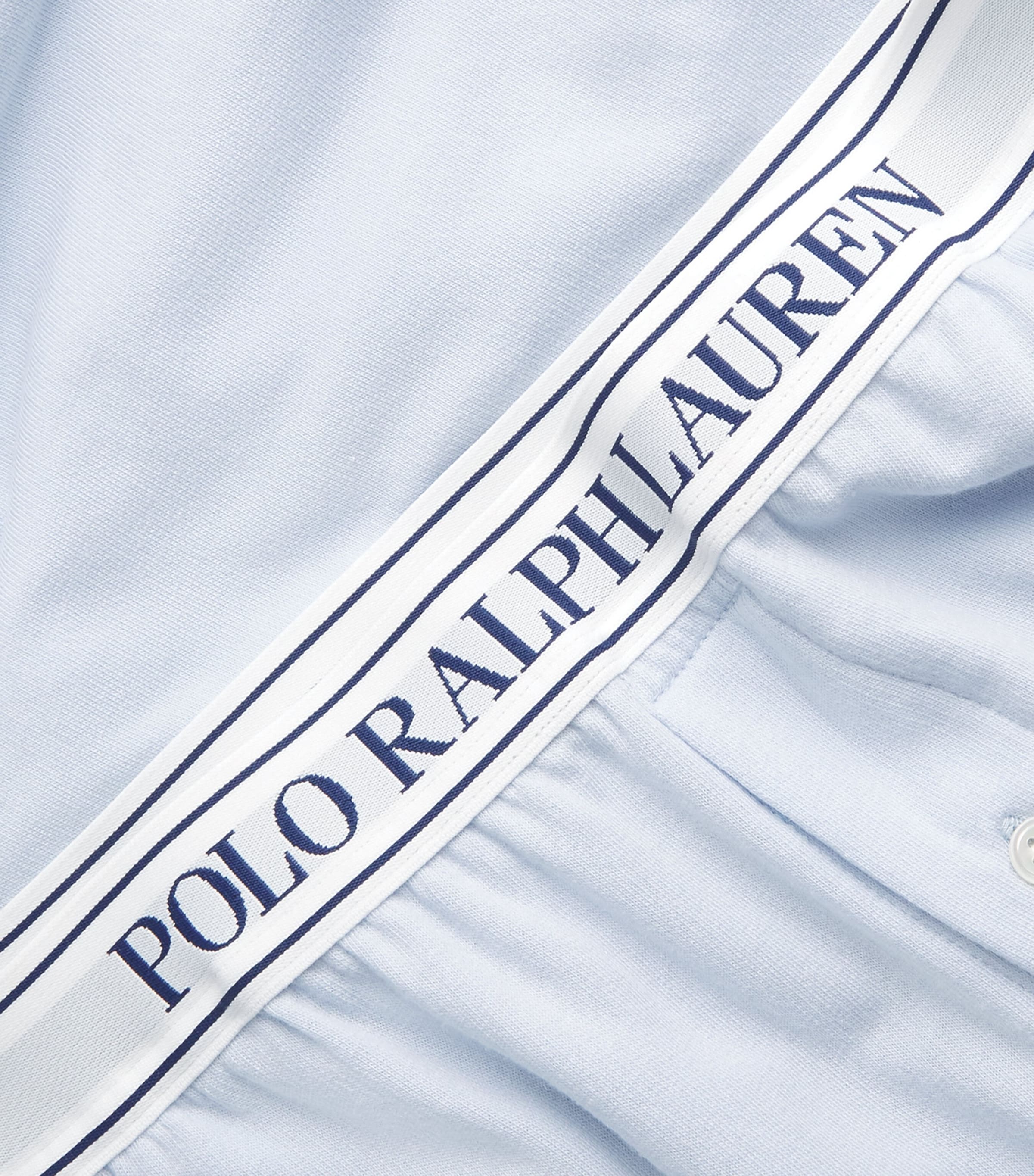 Polo Ralph Lauren Womens Terry Long Pyjama Set Xenon Blue Image 6