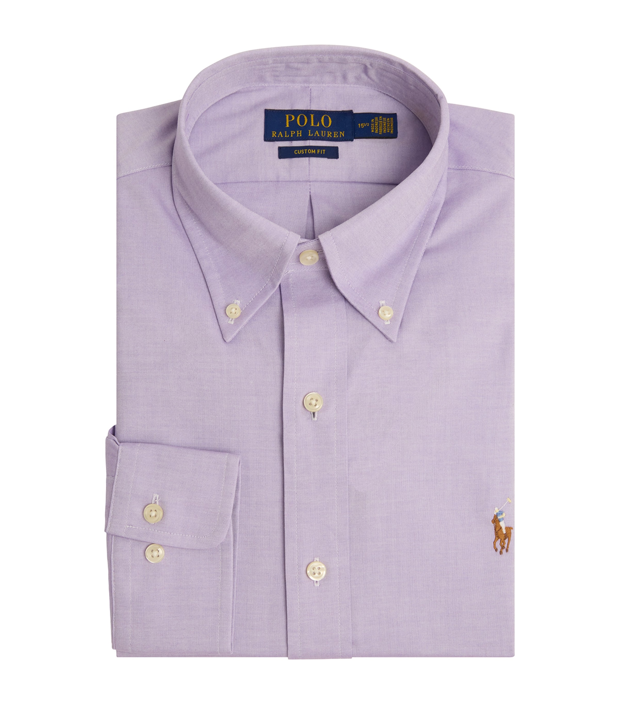 Polo Ralph Lauren Poplin Custom Fit Shirt In Purple