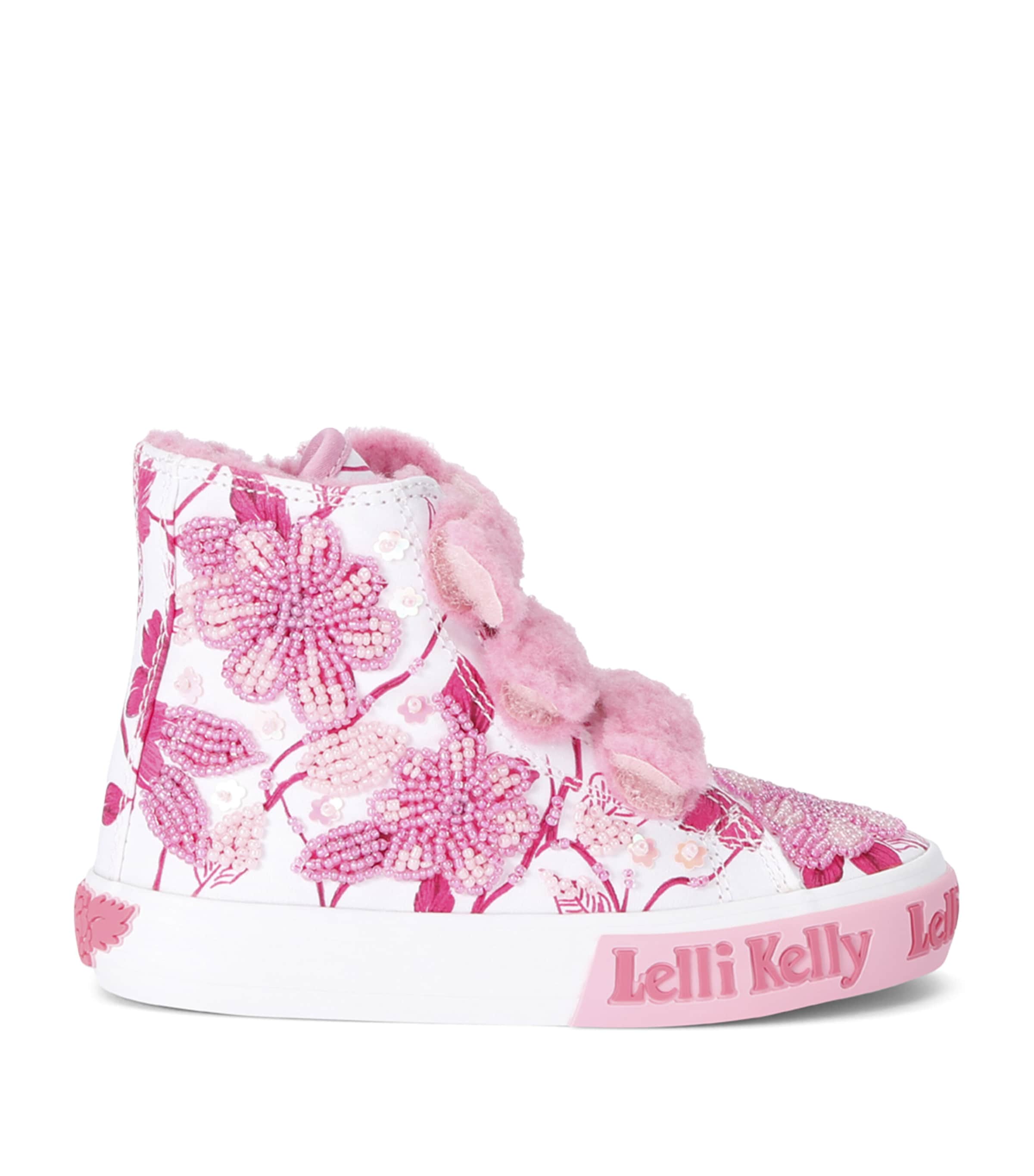 Lelli Kelly Beaded Brooke High-Top Sneakers White/oth Image 1
