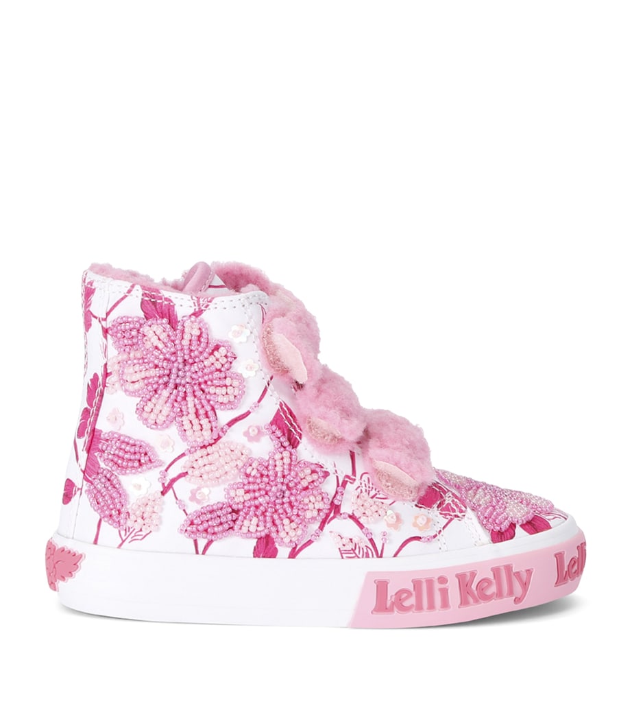 Lelli Kelly Beaded Brooke High-Top Sneakers White/oth Image 1