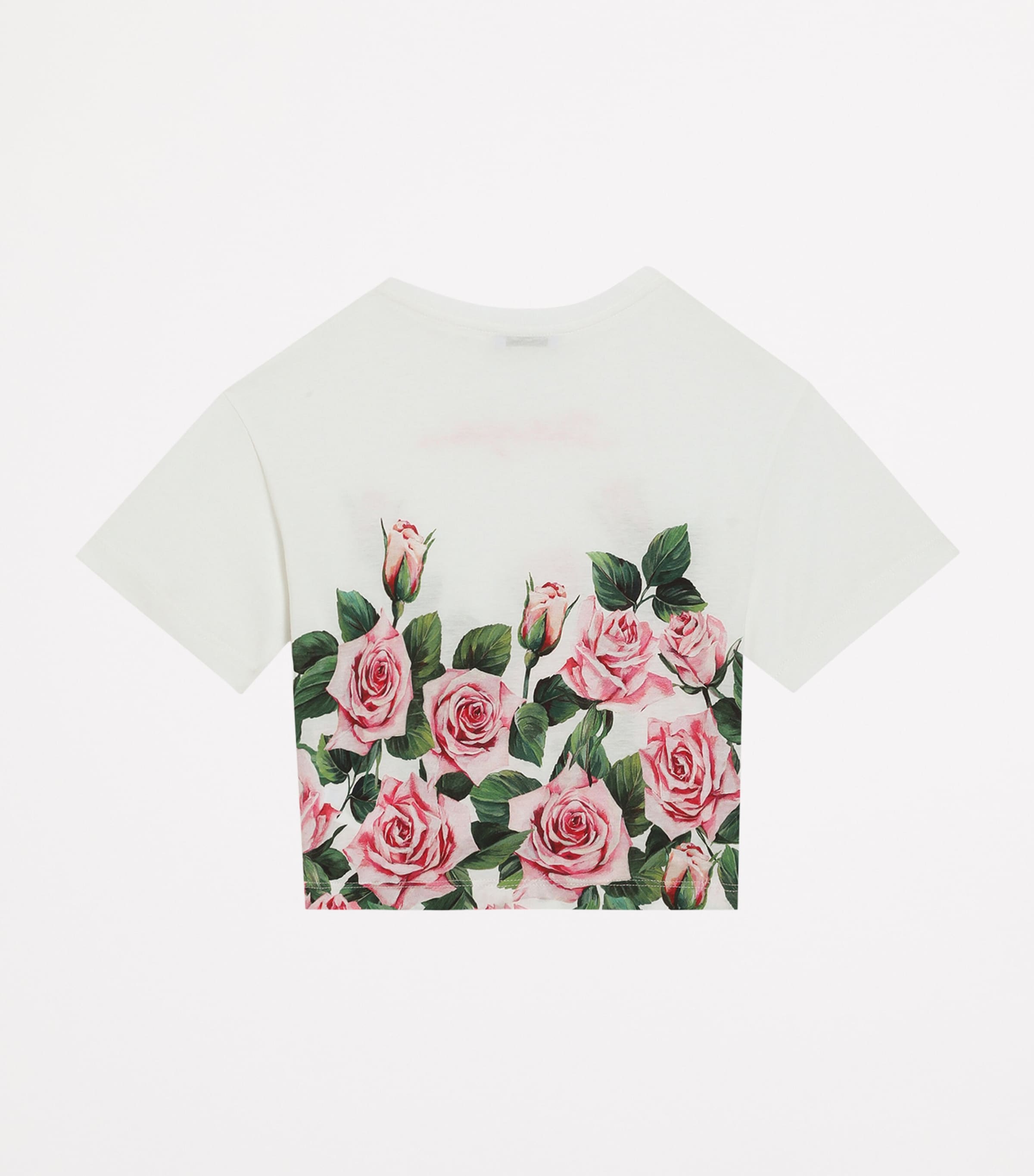 Cotton Logo Rose T-Shirt (8-12+ Years) HA5IZ-ROSE Image 2