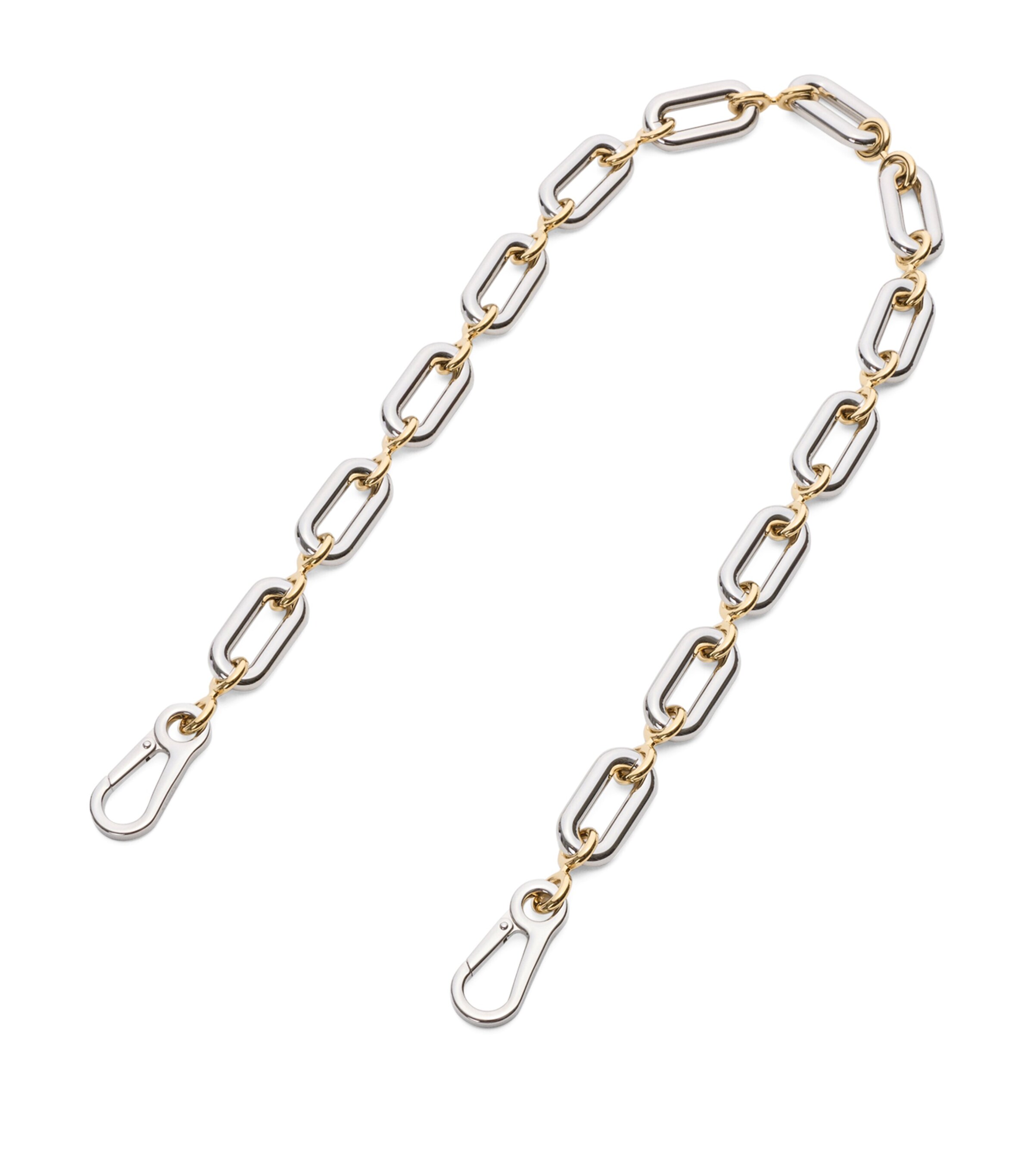 LOEWE Donut Chain Bag Strap (30cm) Silver/gold Image 1