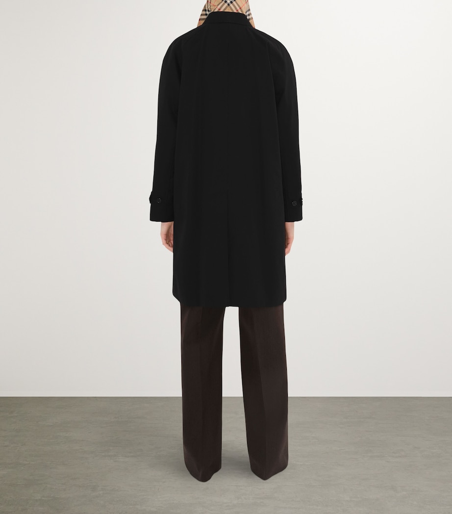 Gabardine Camden Car Coat BLACK Image 4