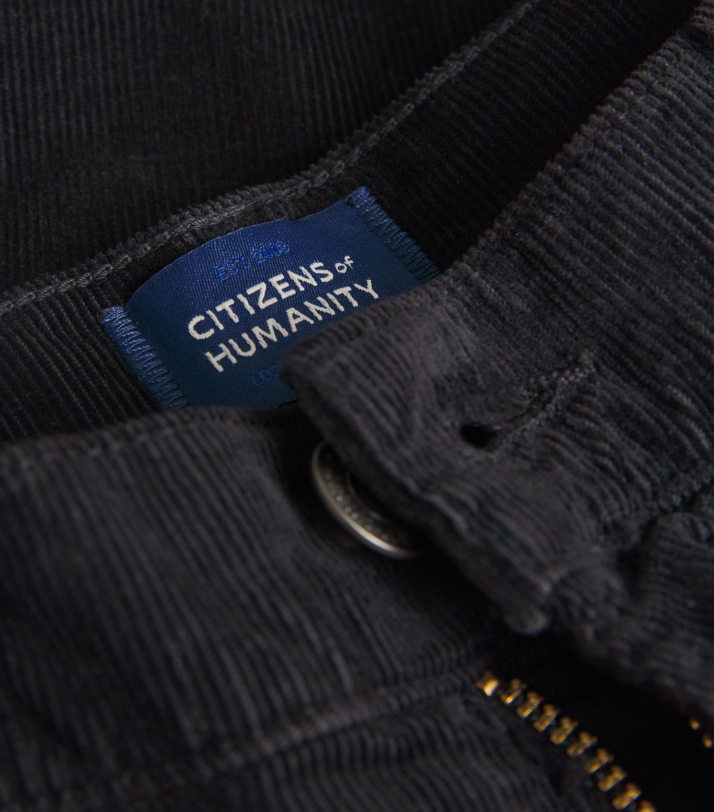 Corduroy Gage Straight Jeans BLK Image 5