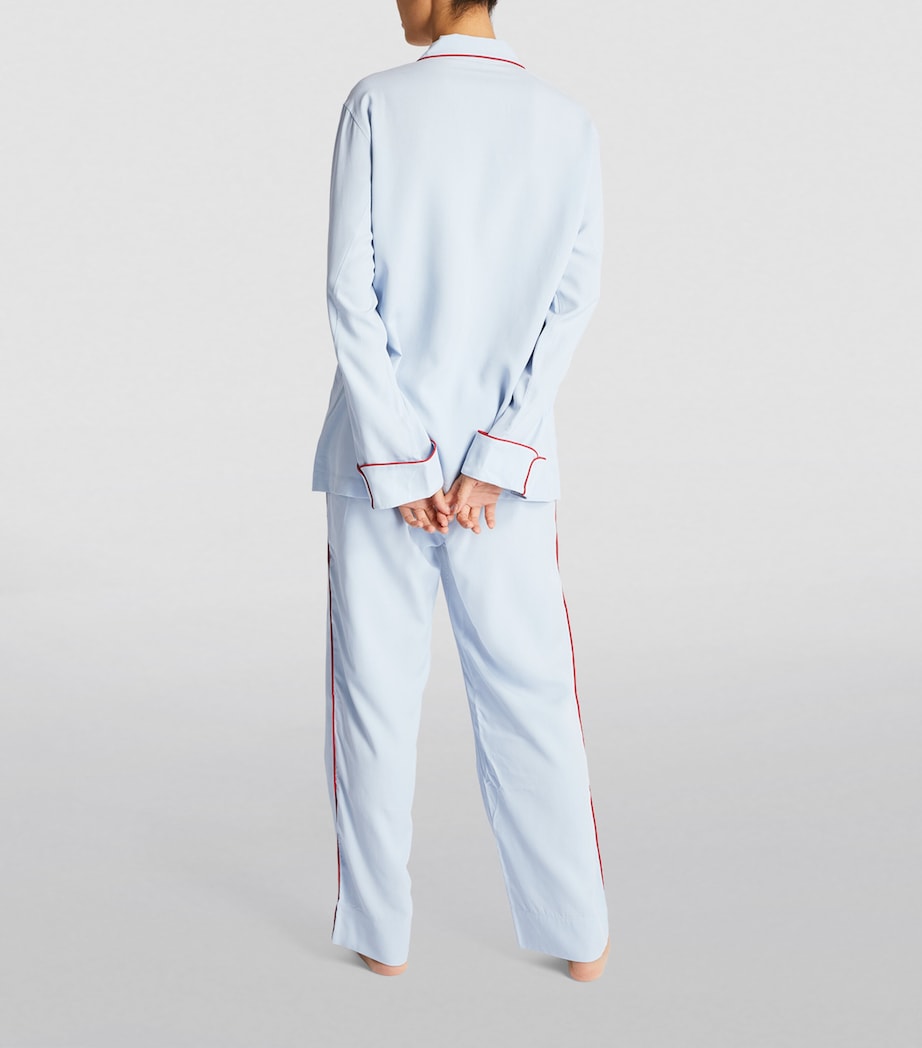 Silk Laurent Pyjama Set CERULEAN Image 3