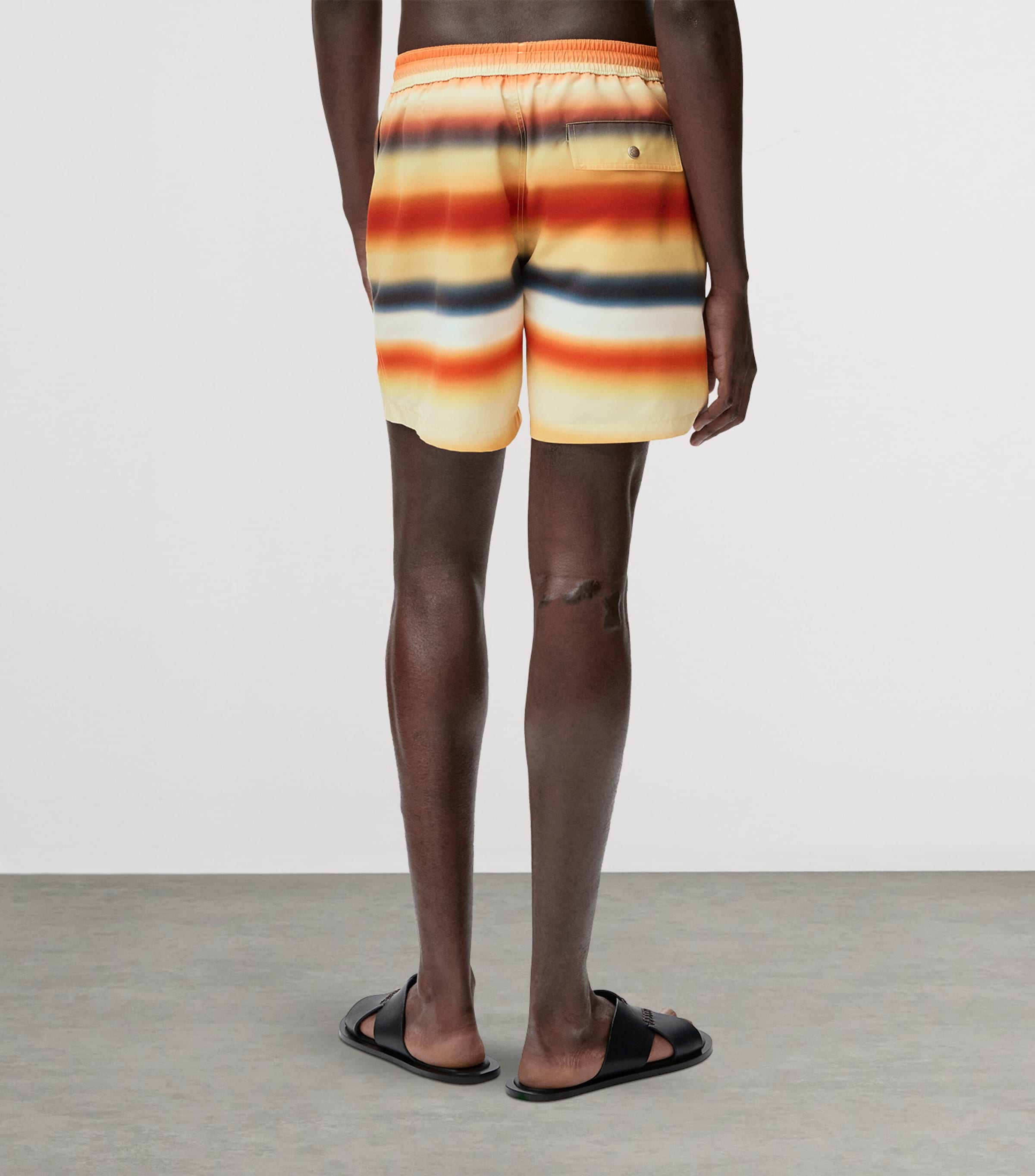 LOEWE Mens x Paula’s Ibiza Stripe Swim Shorts Orange/multicolor Image 4