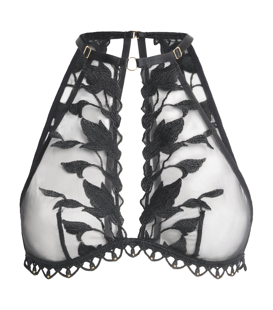 Night At Paradise Halter Bralette OBSIDIAN Image 1