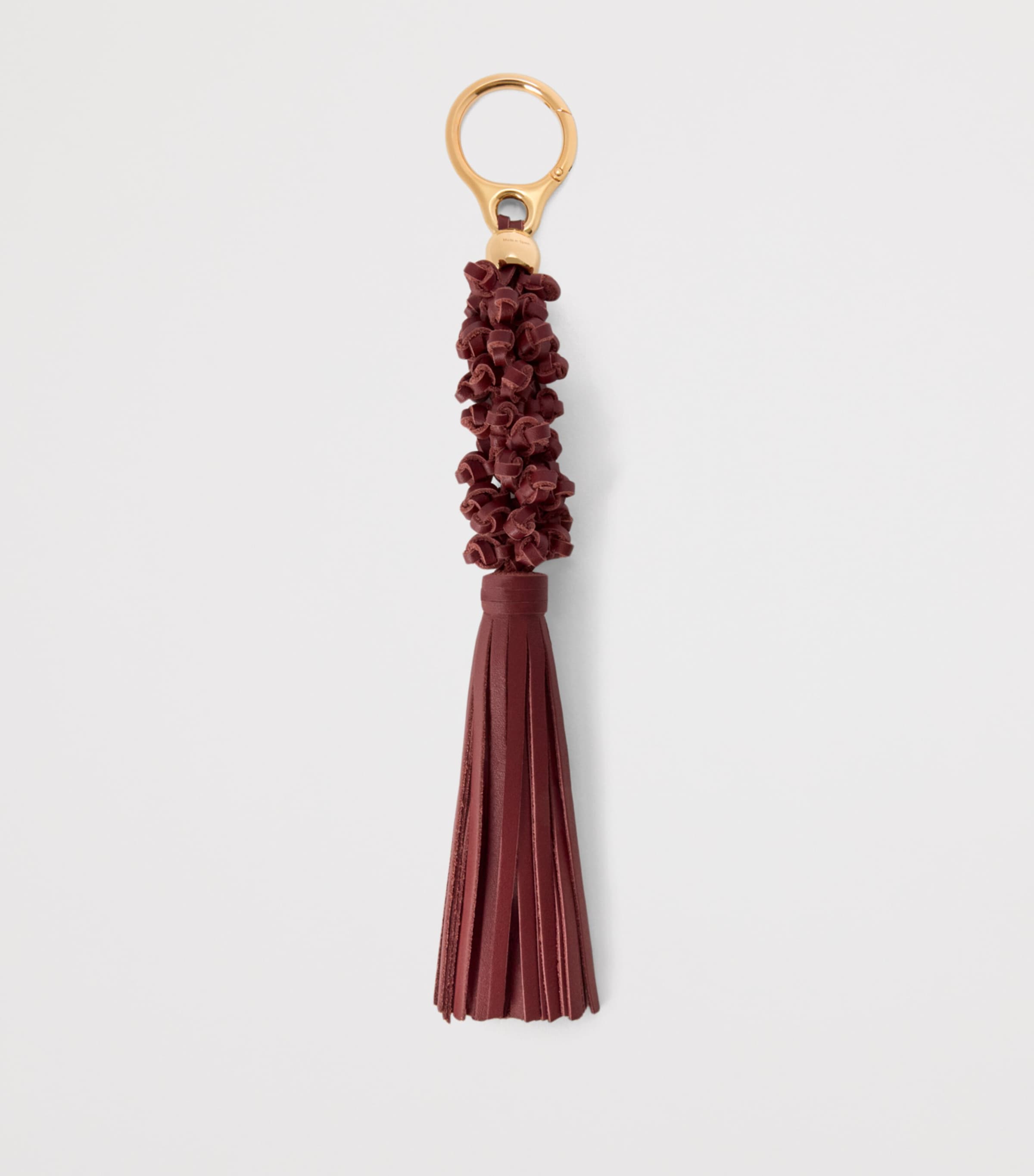 LOEWE Calfskin Braided Knot Charm Mahogany Image 2