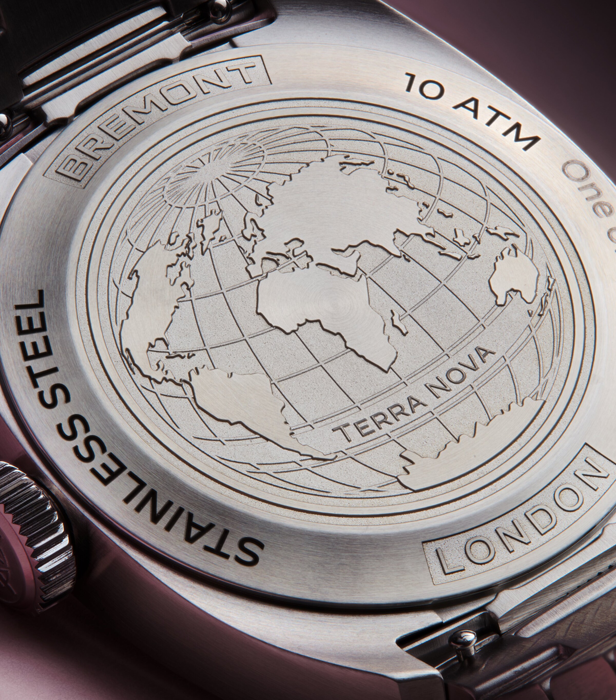 Bremont Stainless Steel Terra Nova Watch 38mm Pink Image 5