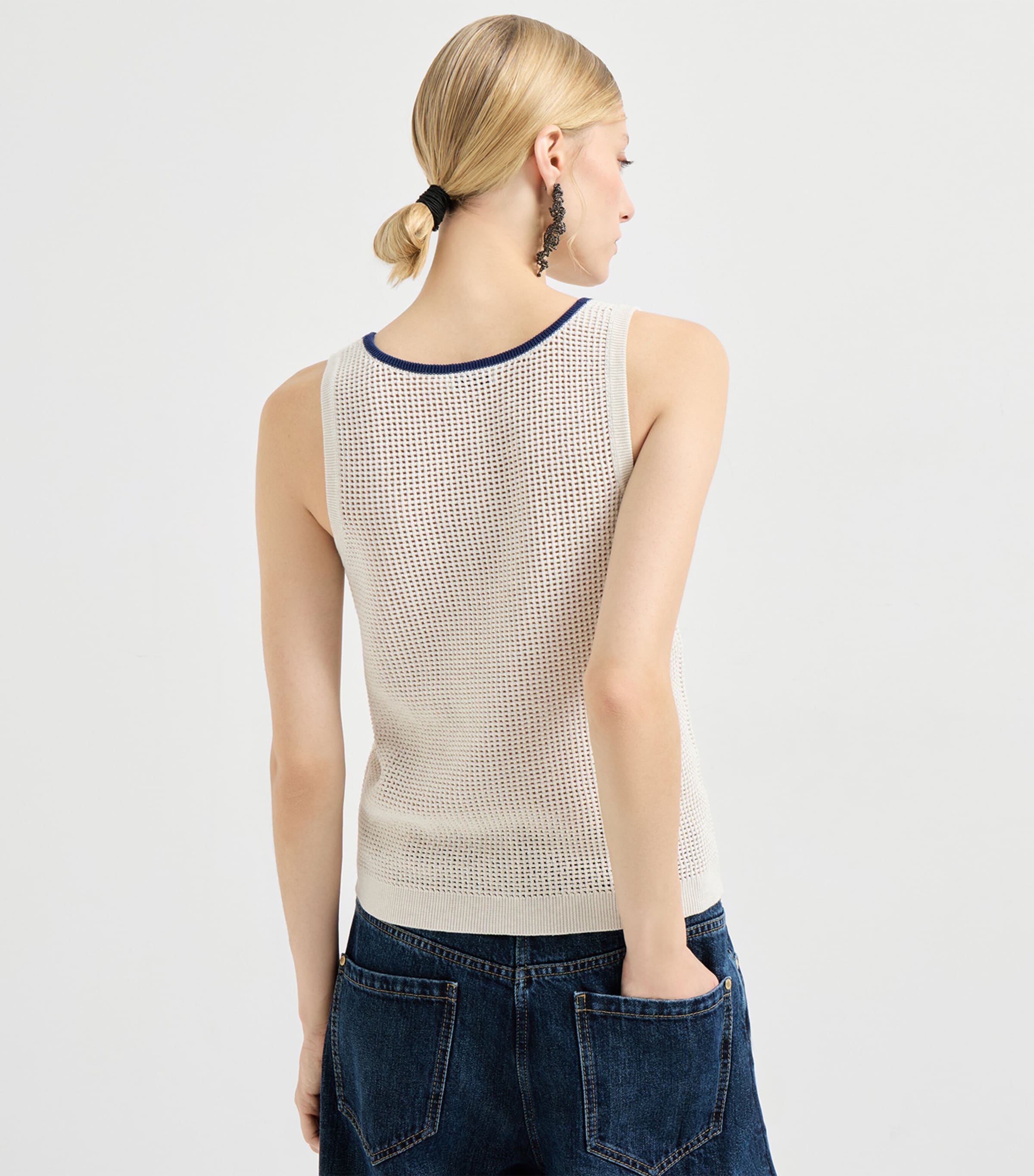 Knitted Sleeveless Top CYF11 Image 3