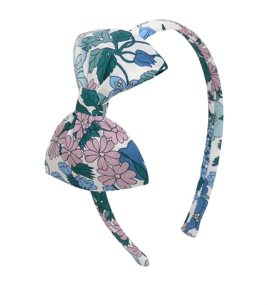 Trotters Cotton Alice Floral Headband Blue Image 1
