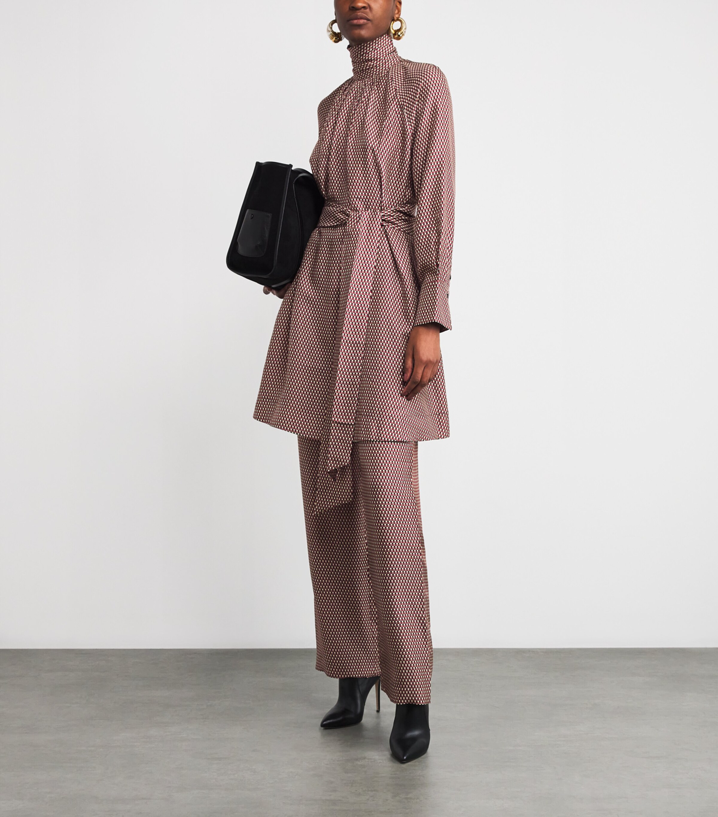 Check Print Agata Mini Dress RUBY COMBO Image 2