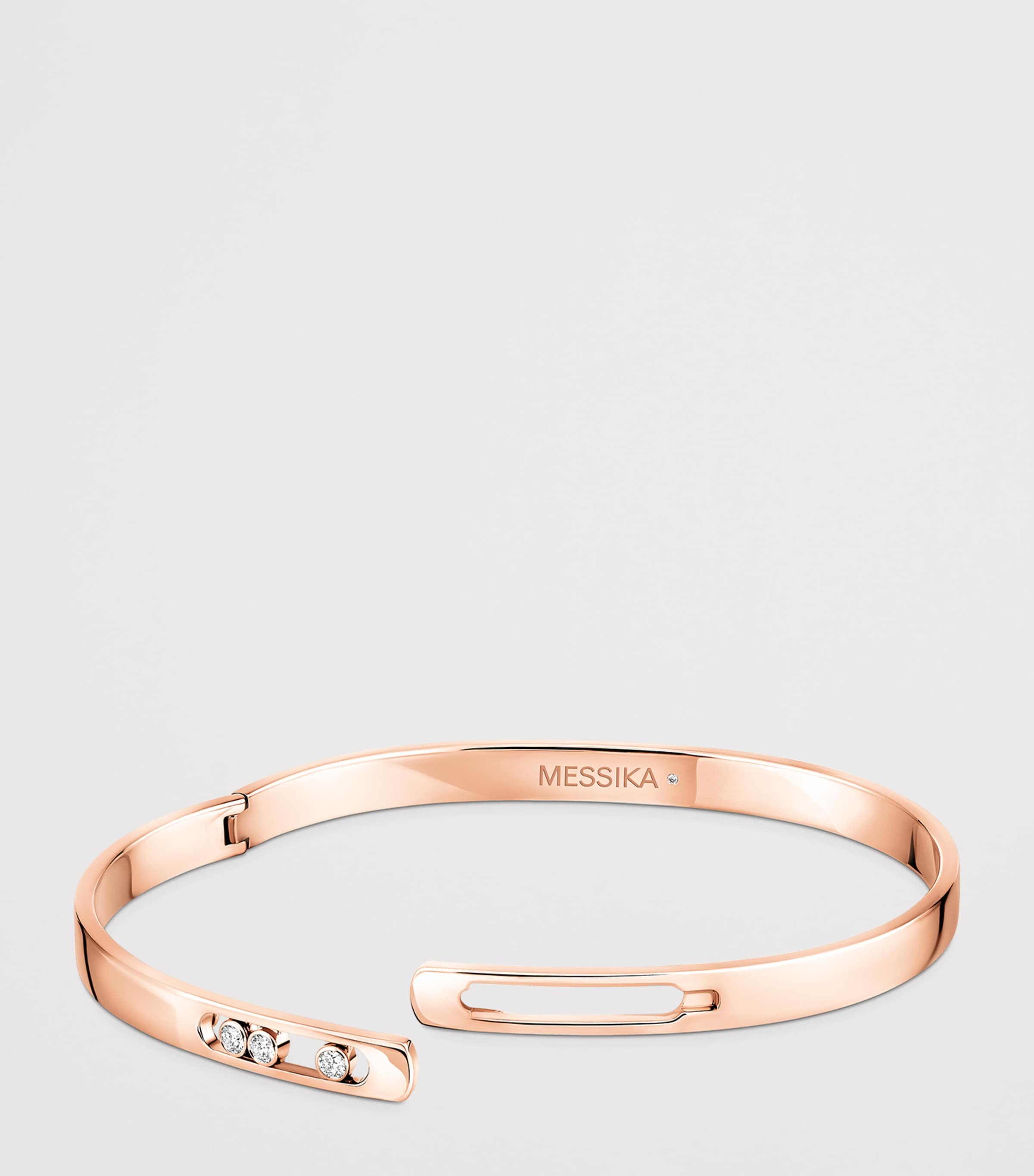 Messika Move Noa Pink Gold and Diamond Bangle Pink Gold Image 3