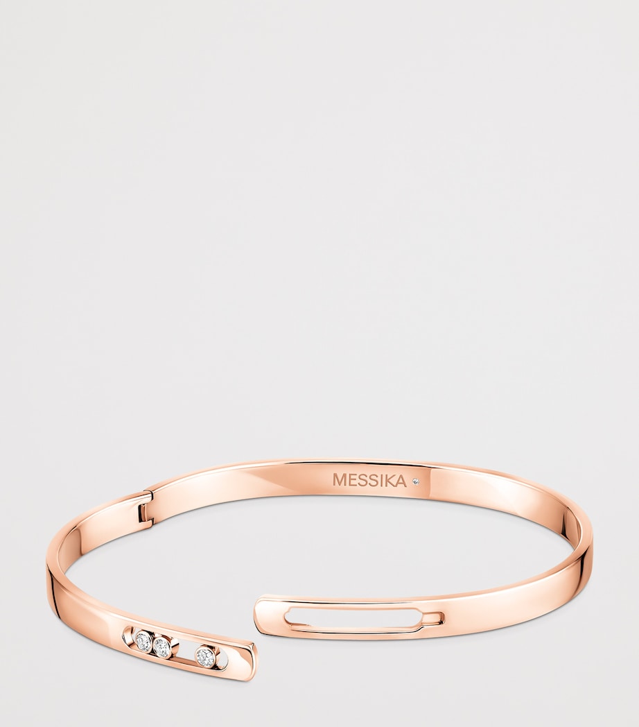 Messika Move Noa Pink Gold and Diamond Bangle Pink Gold Image 3