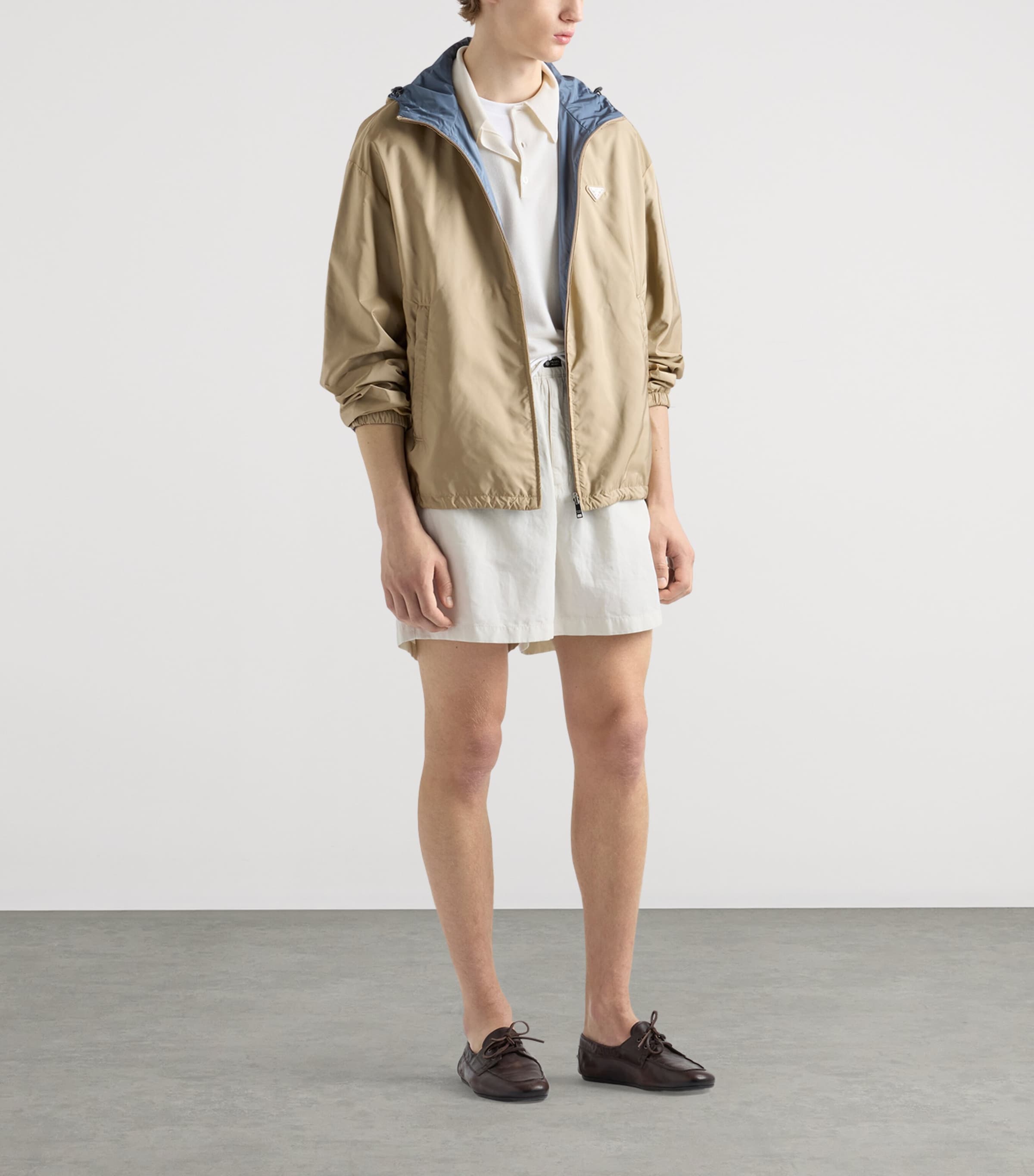 Prada Mens Re-Nylon Reversible Jacket Brown Image 2