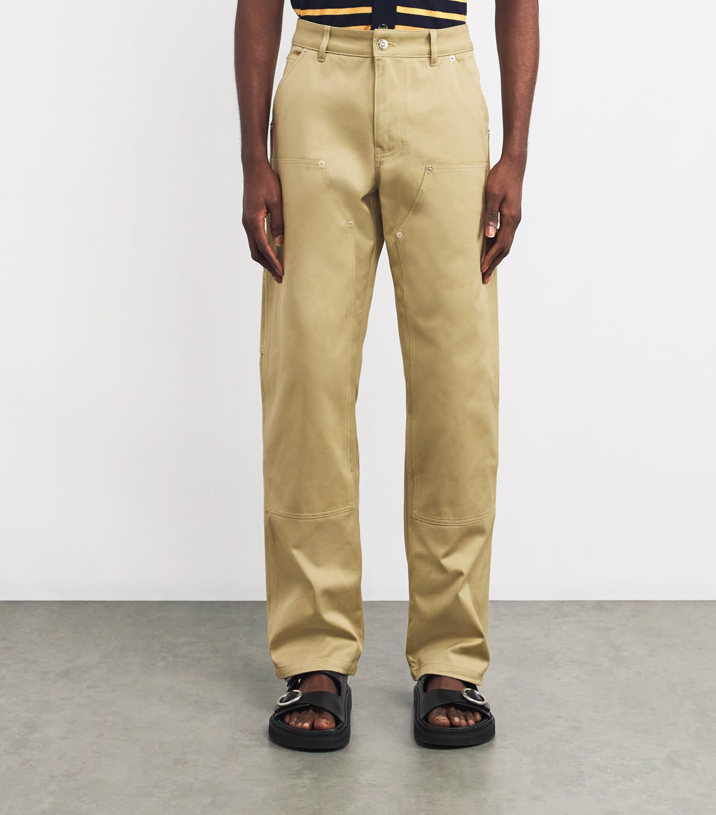Wales Bonner Beige Cotton Utility Kingston Trousers | Harrods US