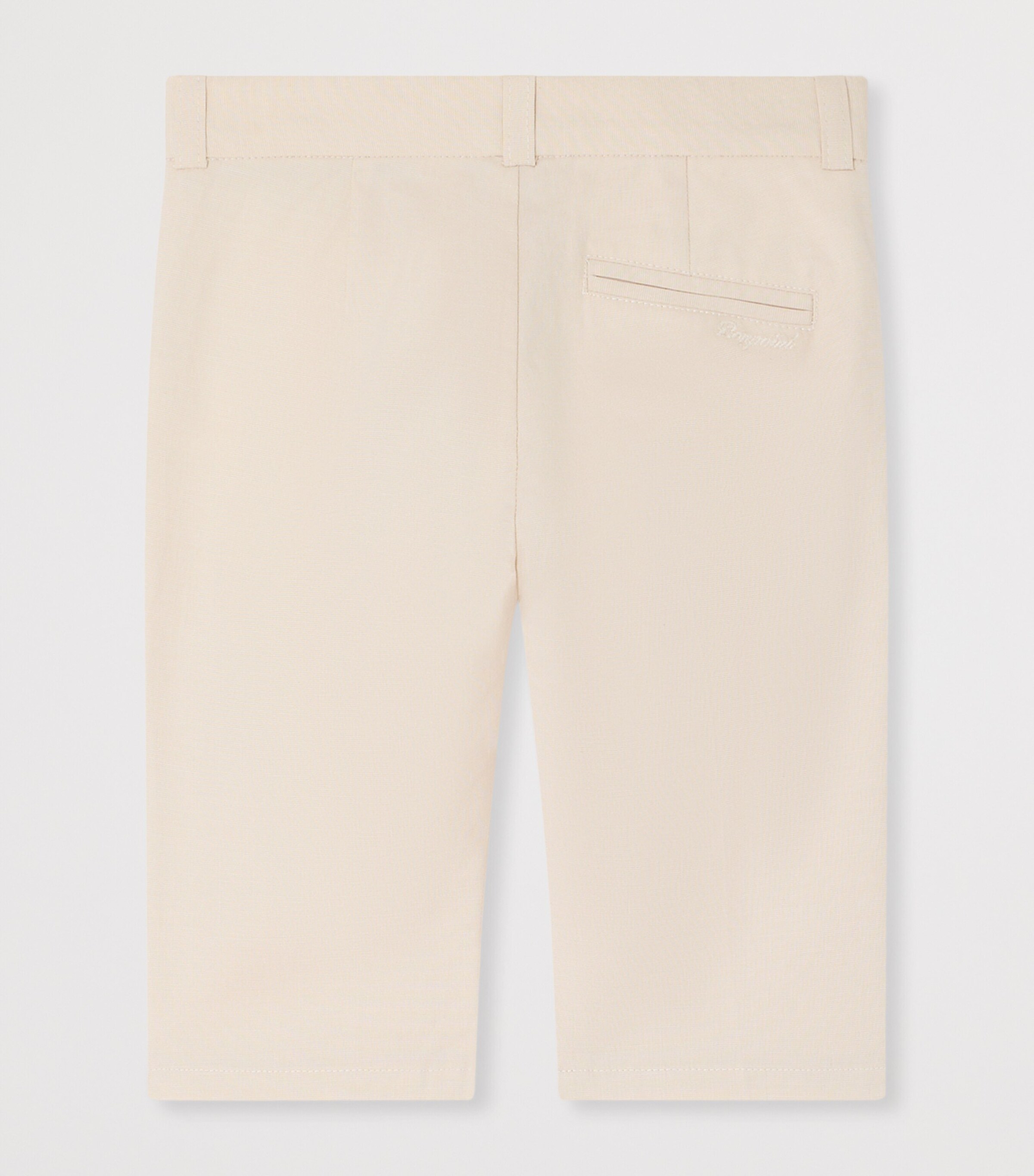 Bonpoint Cotton Decibe Trousers (6-18 Months) Ecru Image 2
