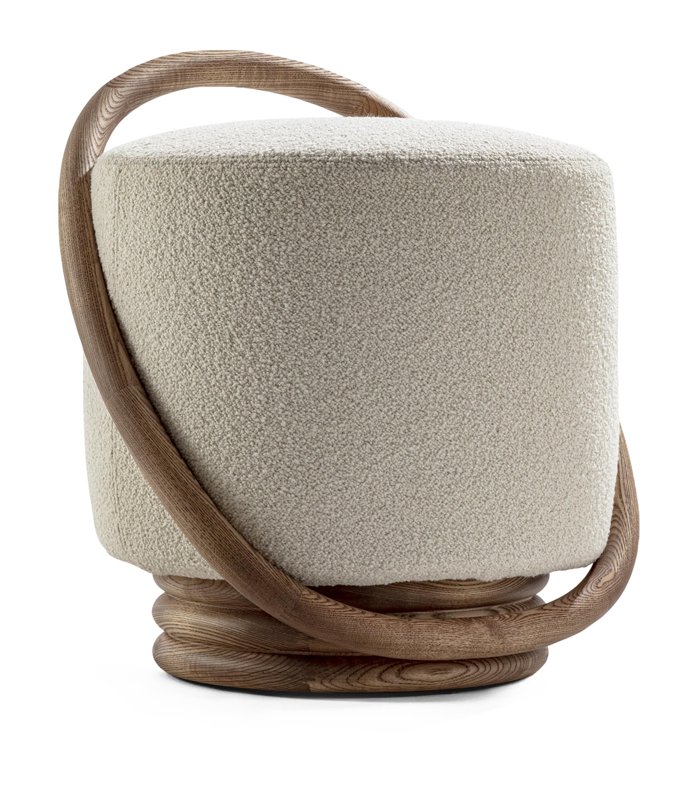 Porada Smile Pouff In Gray