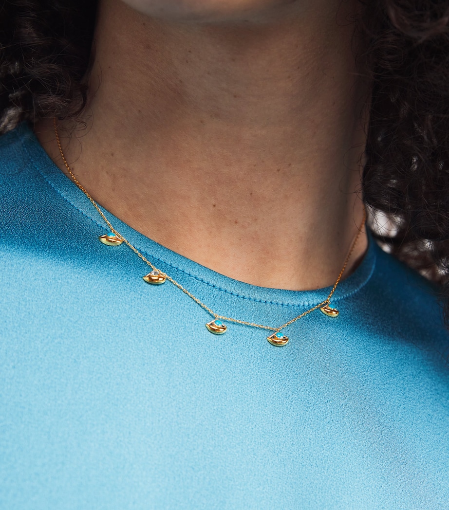 Yellow Gold, Diamond and Turquoise N*93 Salvatore Necklace YELLOW GOLD Image 2