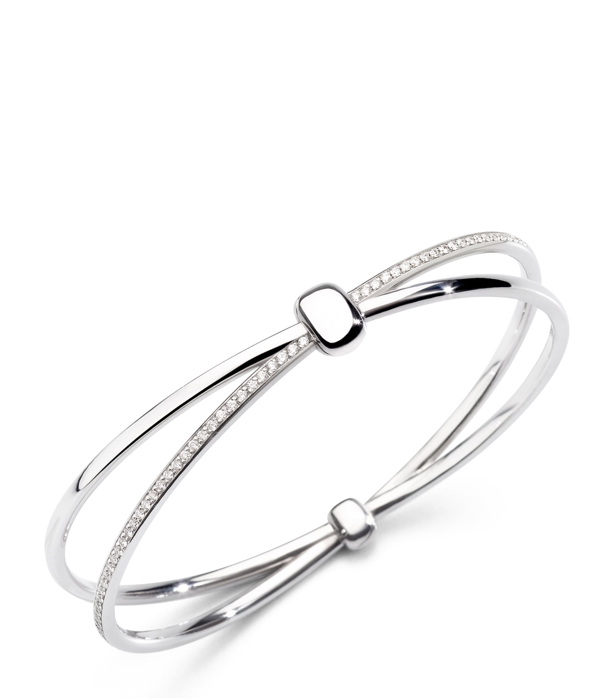 Pomellato White Gold And White Diamond  Together Bracelet In White