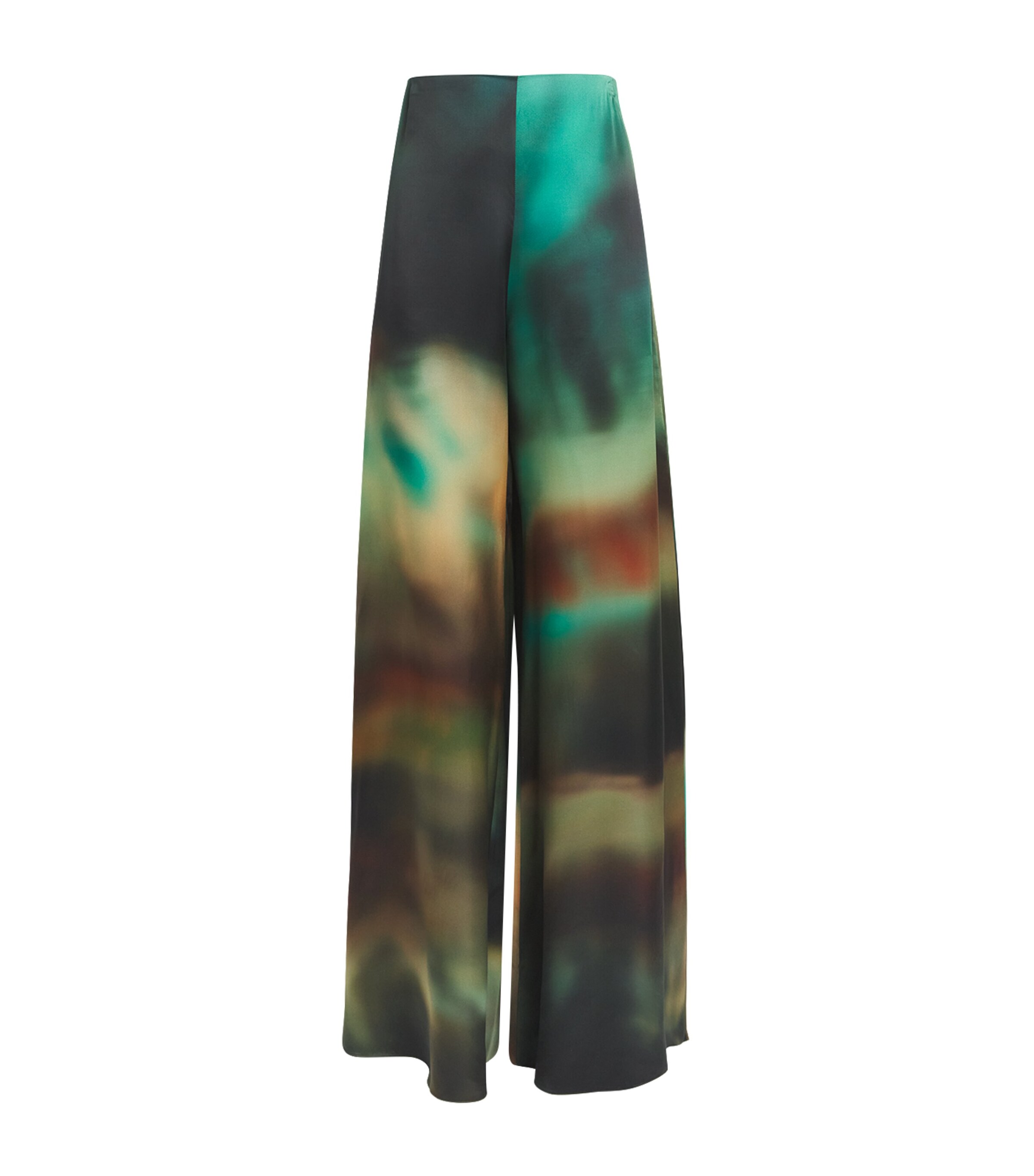 Roksanda Silk Arneau Wide-leg Trousers In Blue