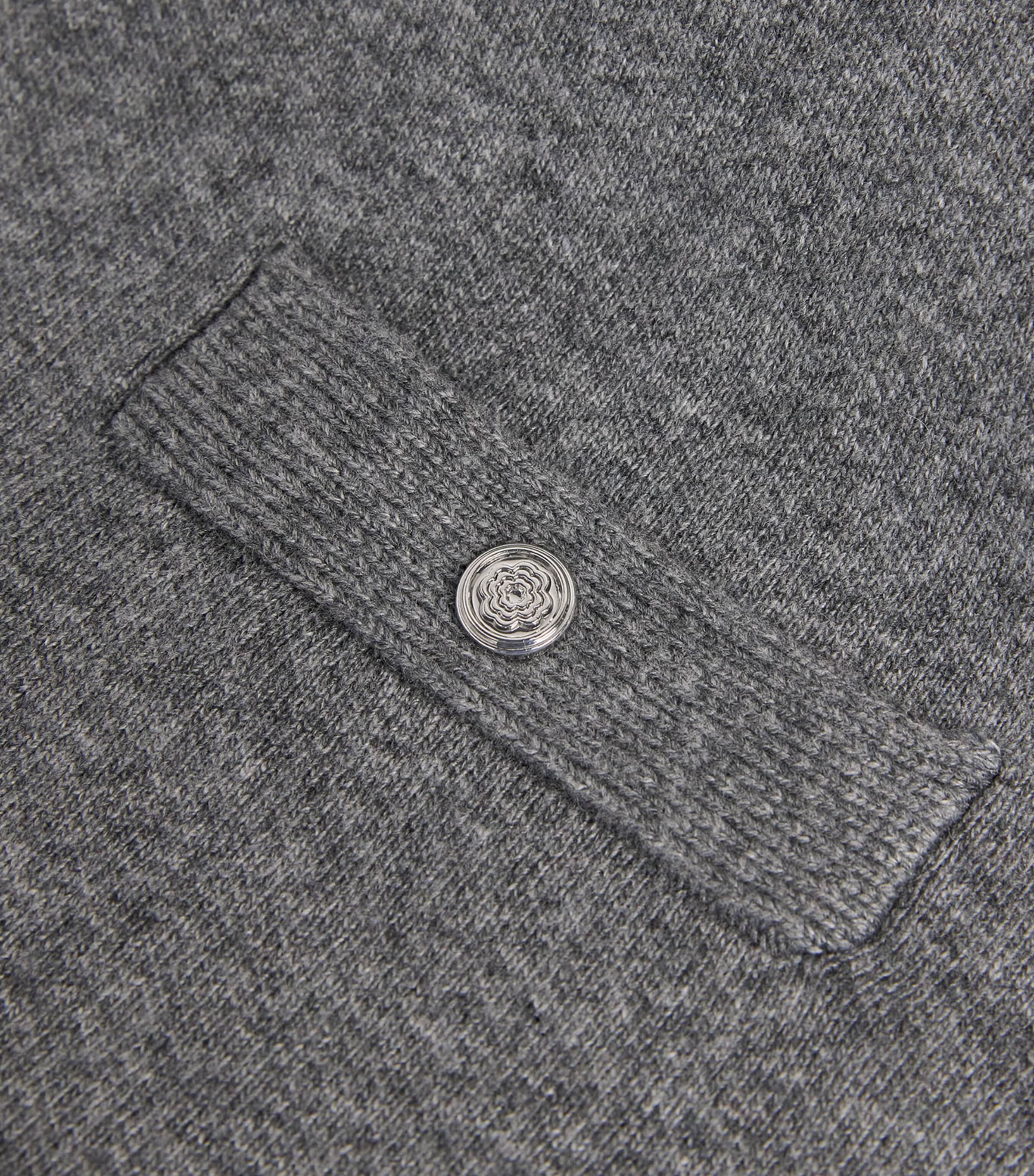 Knitted Rollneck Mini Dress GREY Image 5