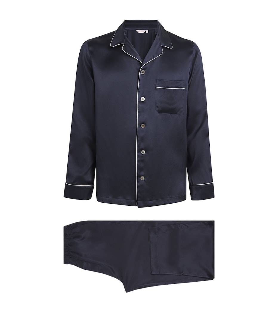Silk Bailey Pyjama Set 1 NAVY Image 1