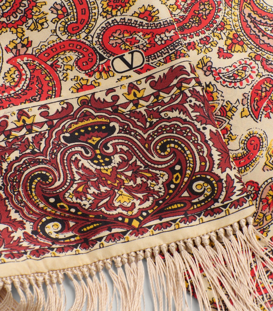 Silk Printed Scarf QQ7 Image 6