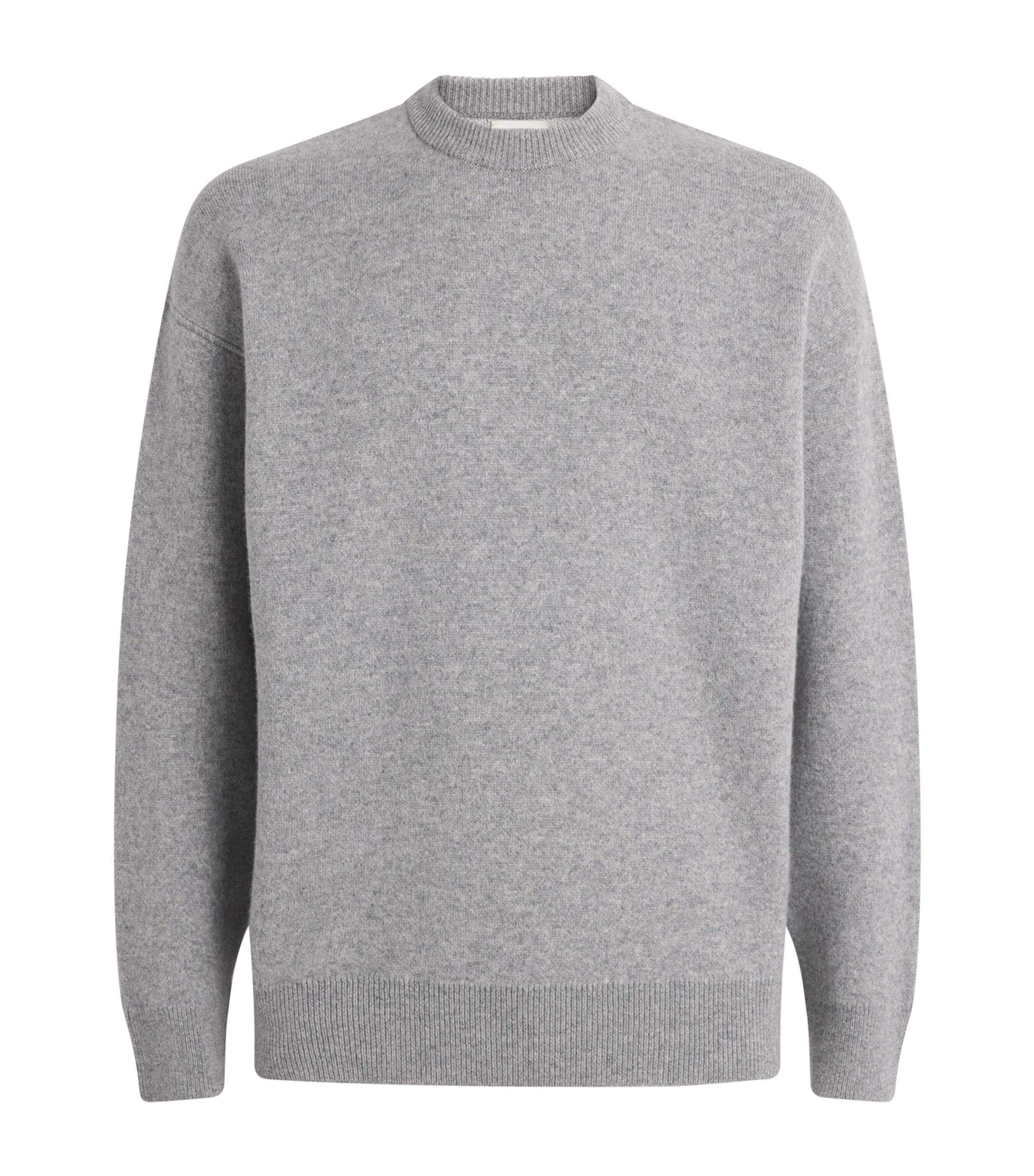 Johnstons Of Elgin Cashmere-blend Relaxed Sweatshirt In Gray