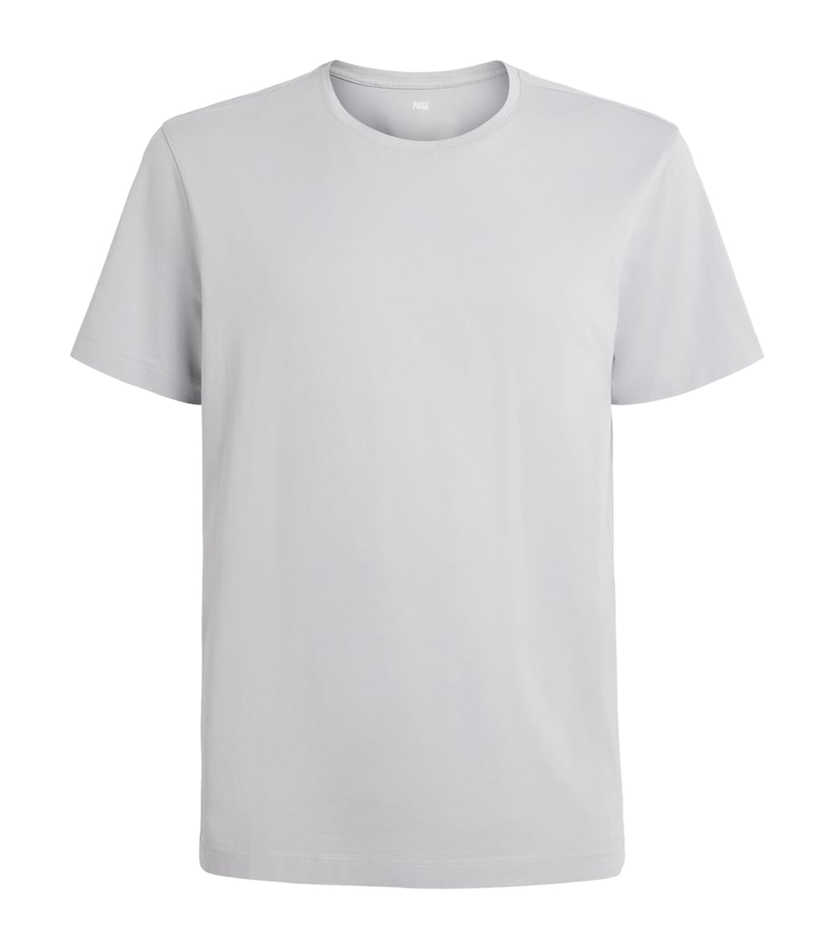 PAIGE Mens Pima Cotton Sorden T-Shirt Bristol Blue Image 1