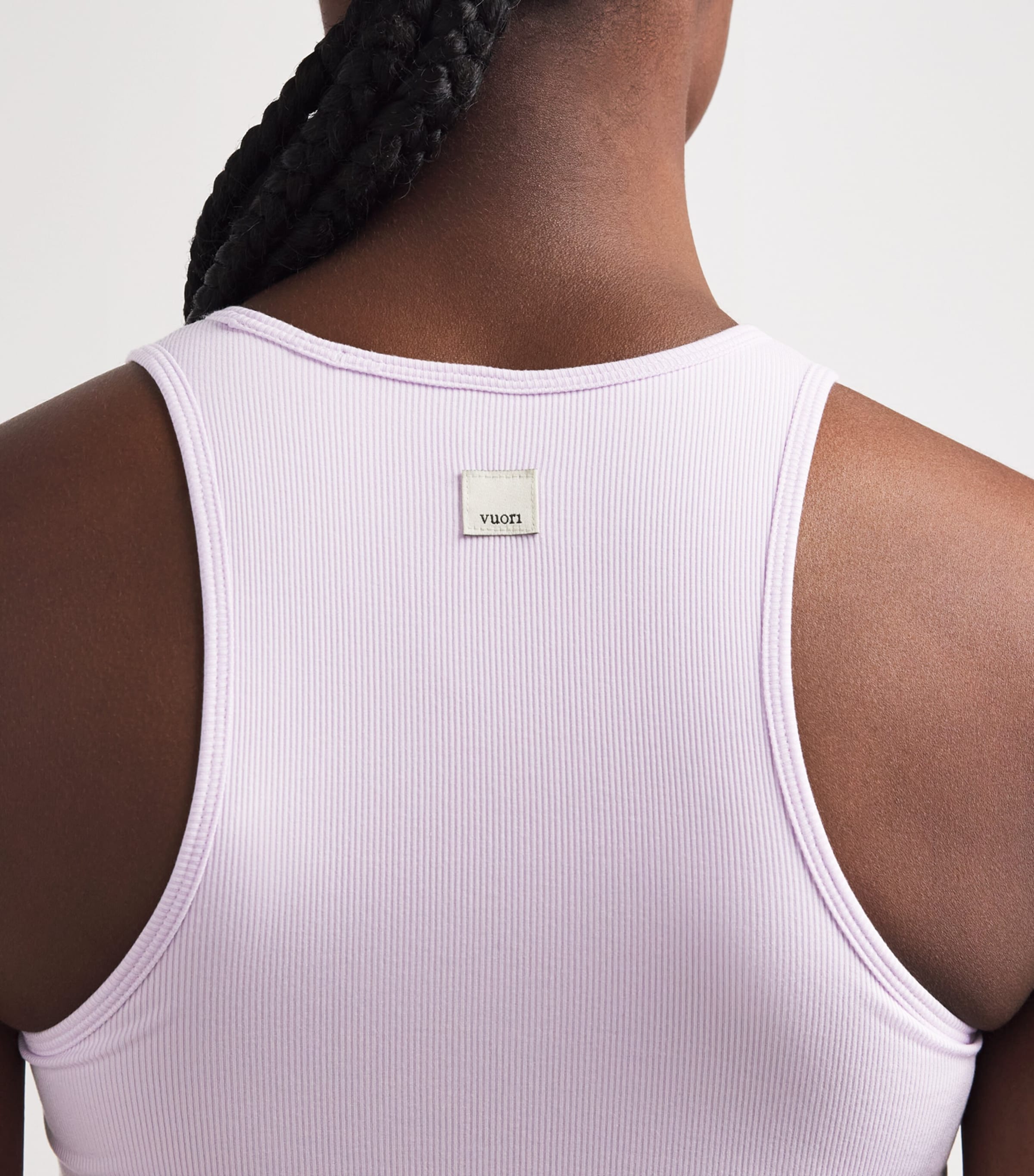 VUORI Womens Pose Plyo Tank Top Lilac Breeze Image 3