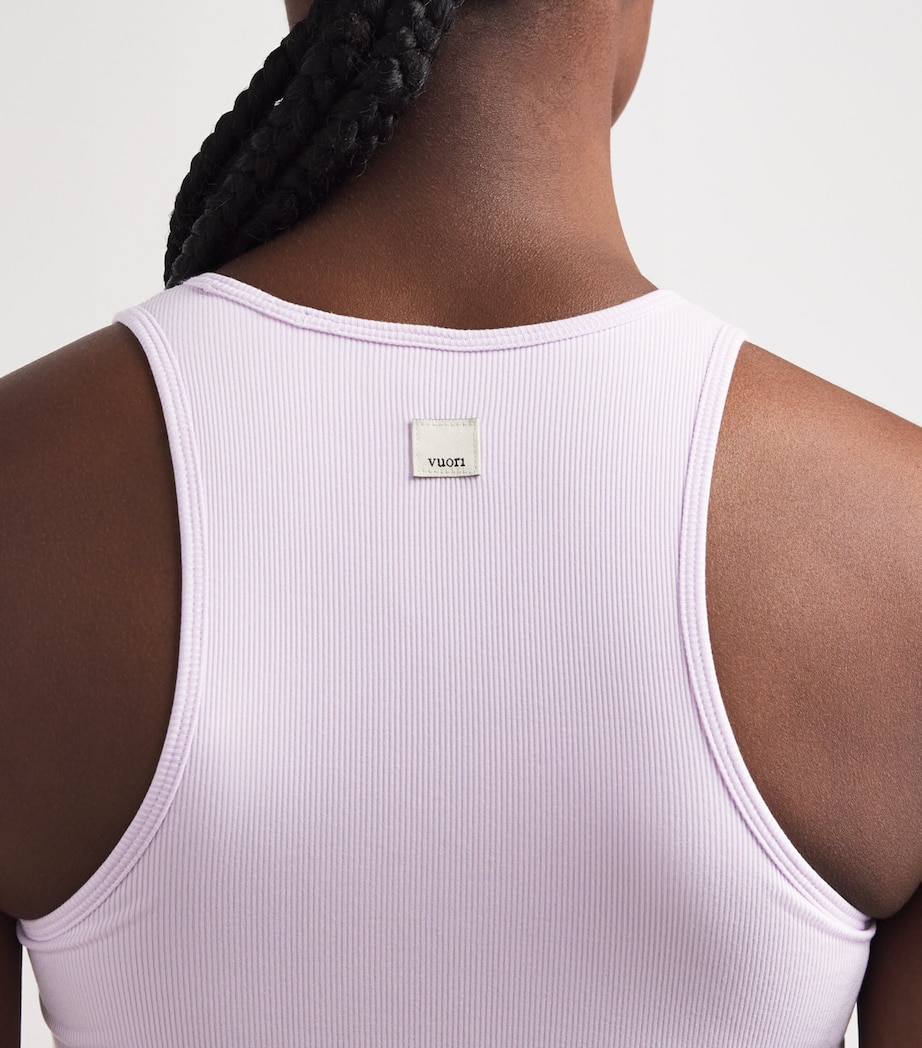 VUORI Womens Pose Plyo Tank Top Lilac Breeze Image 3