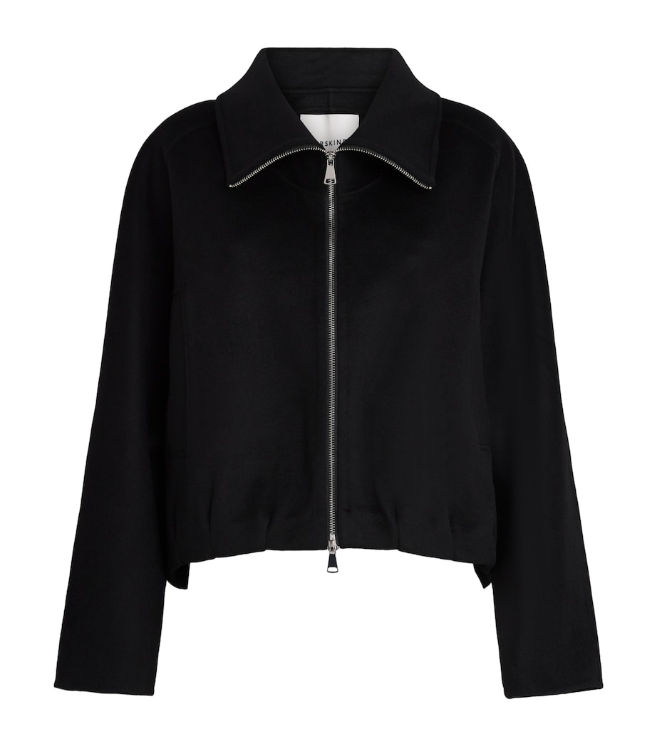 Herskind Womens Wool-Blend Branca Jacket Black Image 1