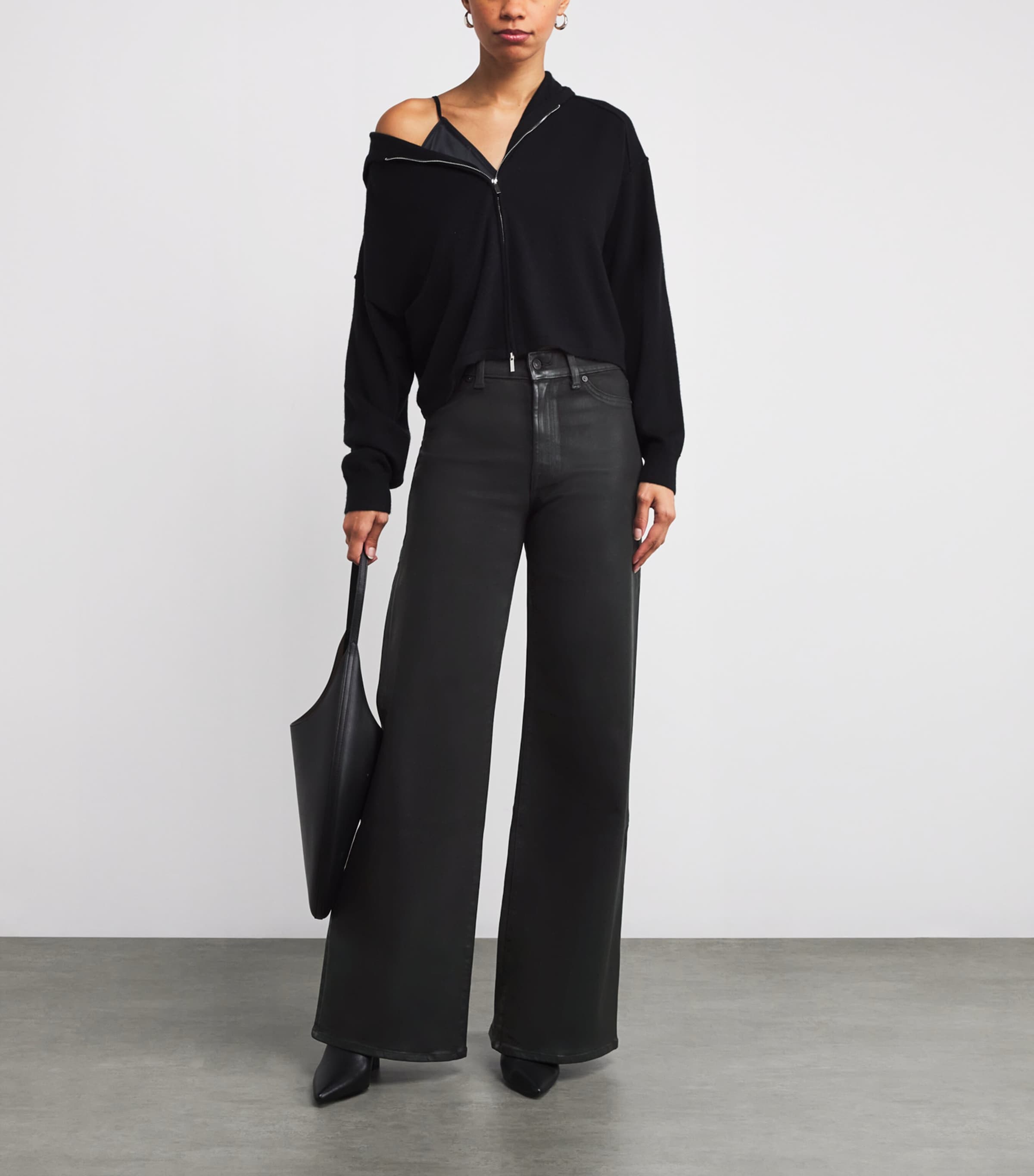 Coated Lotta Wide-Leg Jeans COATED BLACK Image 2