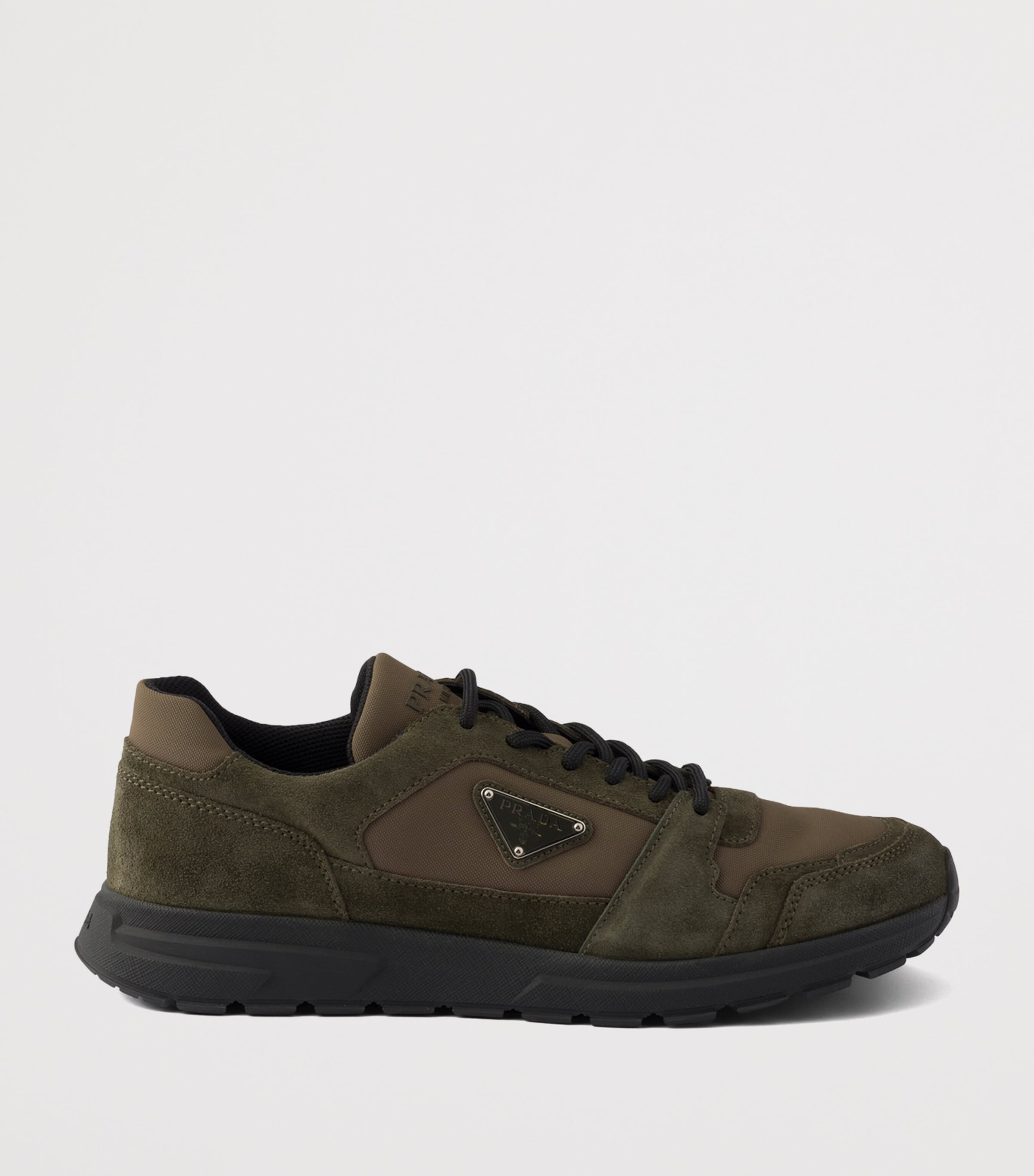 Prada Re-Nylon and Suede Prax 2.0 Sneakers Green Image 2