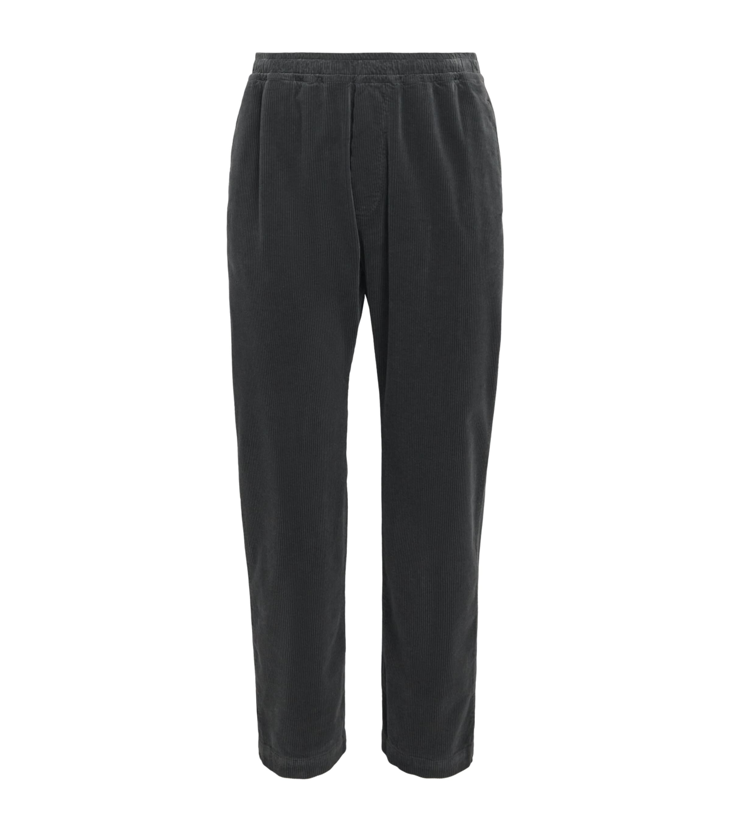 Barena Mens Corduroy Straight Trousers Piombo Image 1