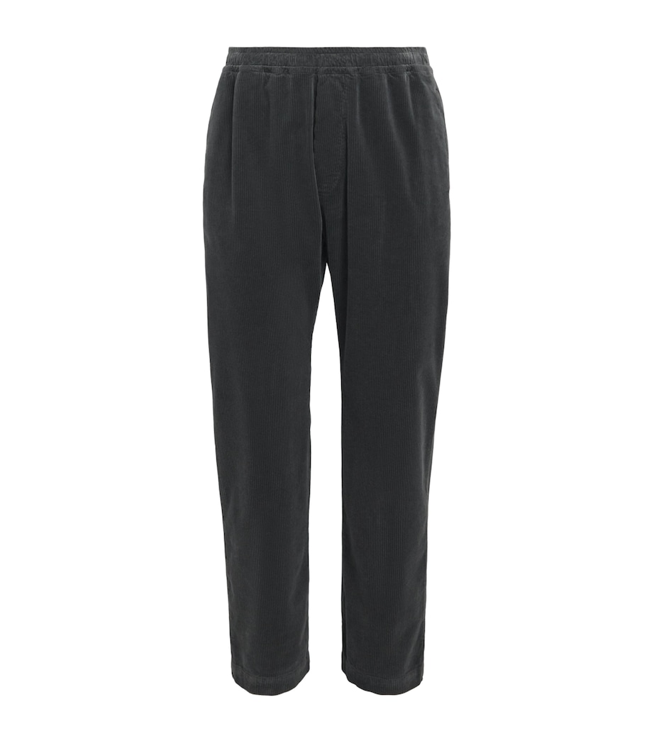 Barena Mens Corduroy Straight Trousers Piombo Image 1
