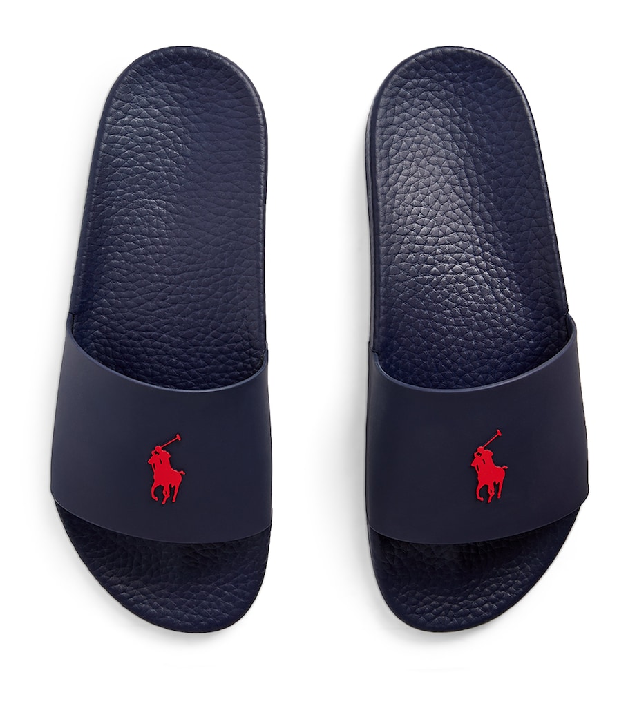 Polo Pony Slides NAVY/RED PP Image 3
