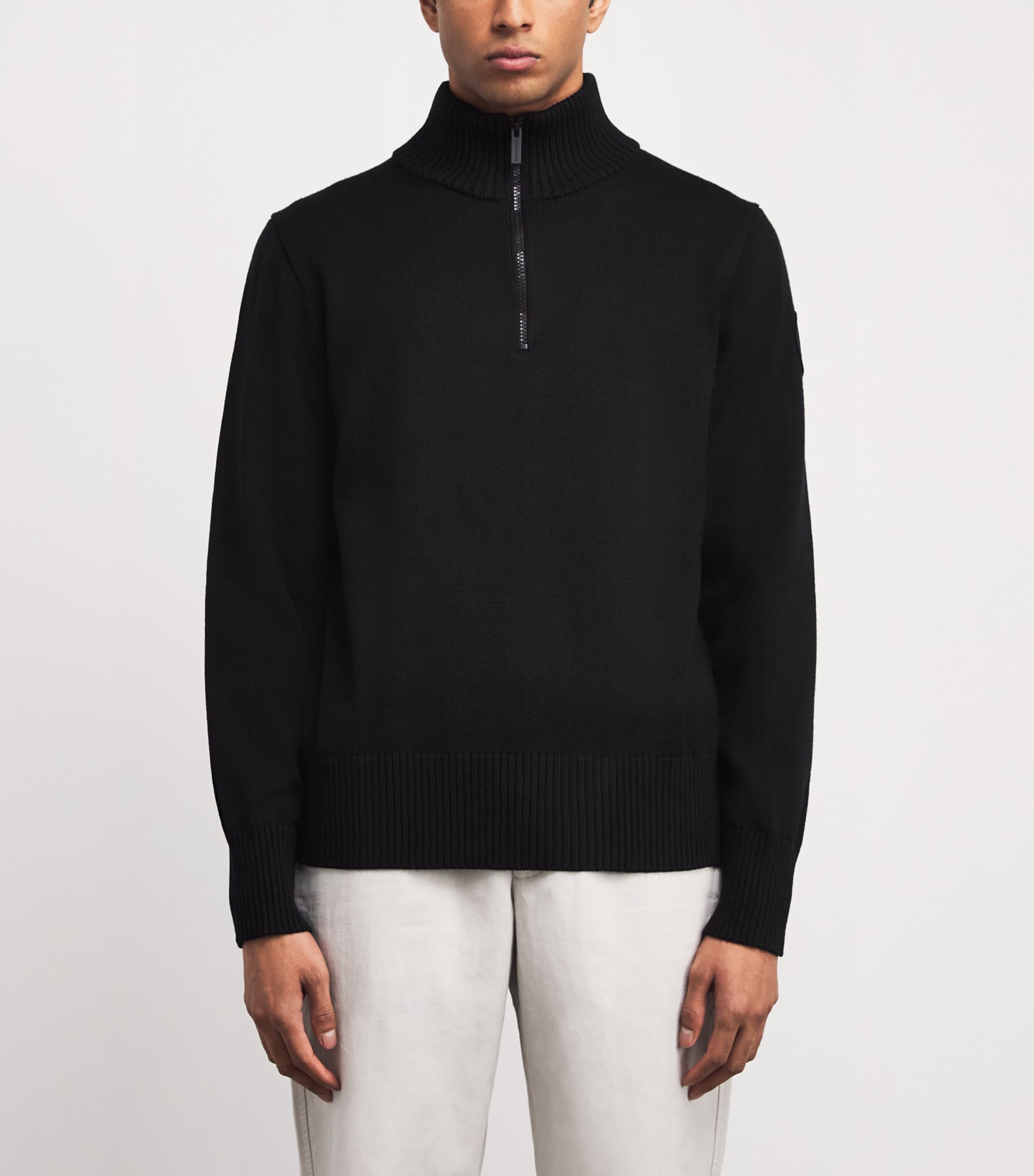 Rosseau Quarter-Zip Sweater BLACK 9061 Image 3