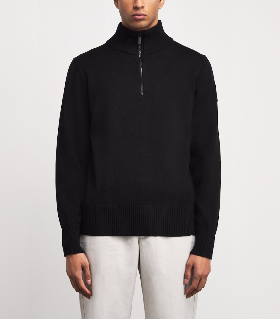 Rosseau Quarter-Zip Sweater BLACK 9061 Image 3