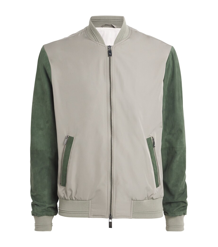 Technical Bomber Jacket 60VERDE CHIARO Image 1