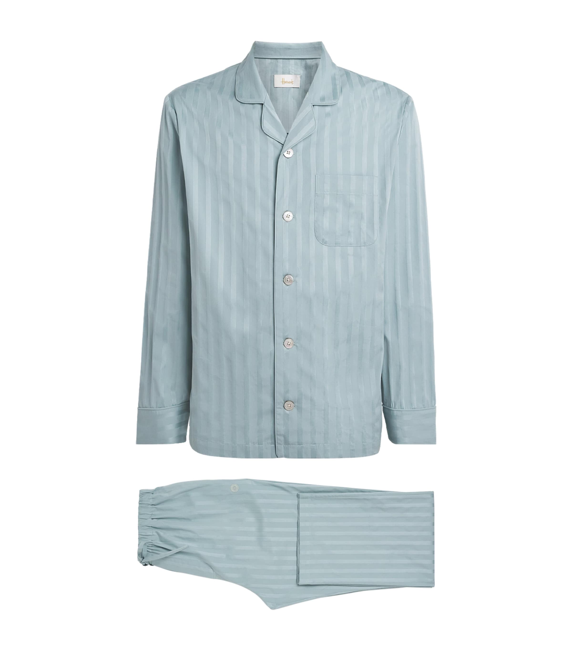 Cotton Sateen Stripe Pyjama Set