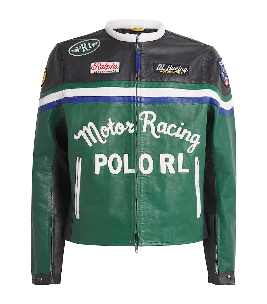 Polo Ralph Lauren Leather Café Racer Jacket | Harrods US