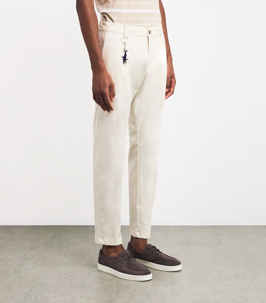 Stretch Slim-Fit Chinos with Shark Charm 782BUTTER Image 3