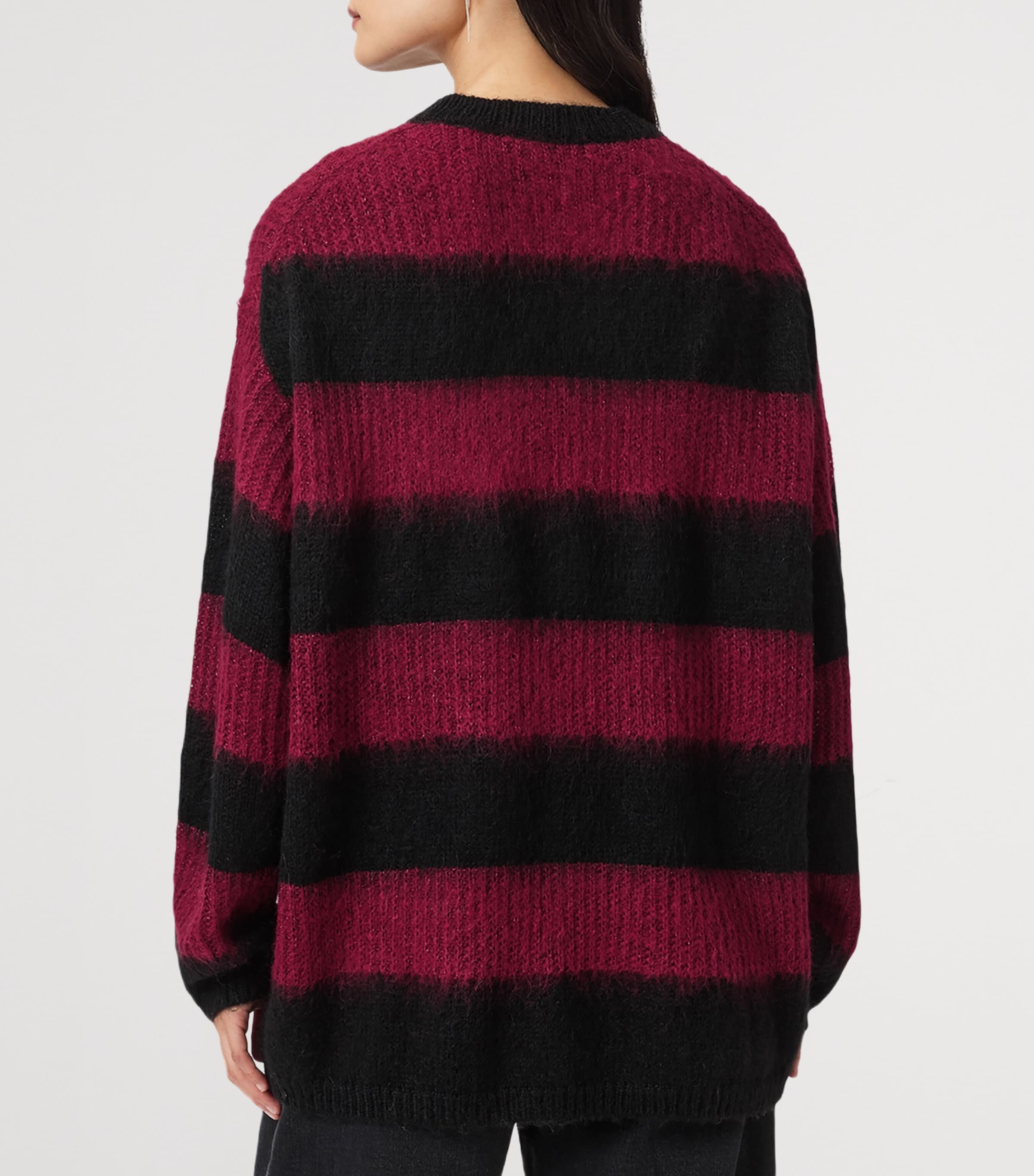 Onyx Stripe Sweater BLACK/RED Image 6