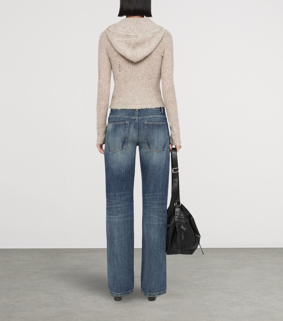 AllSaints Womens Mabel Hoodie Pebble Grey Image 7
