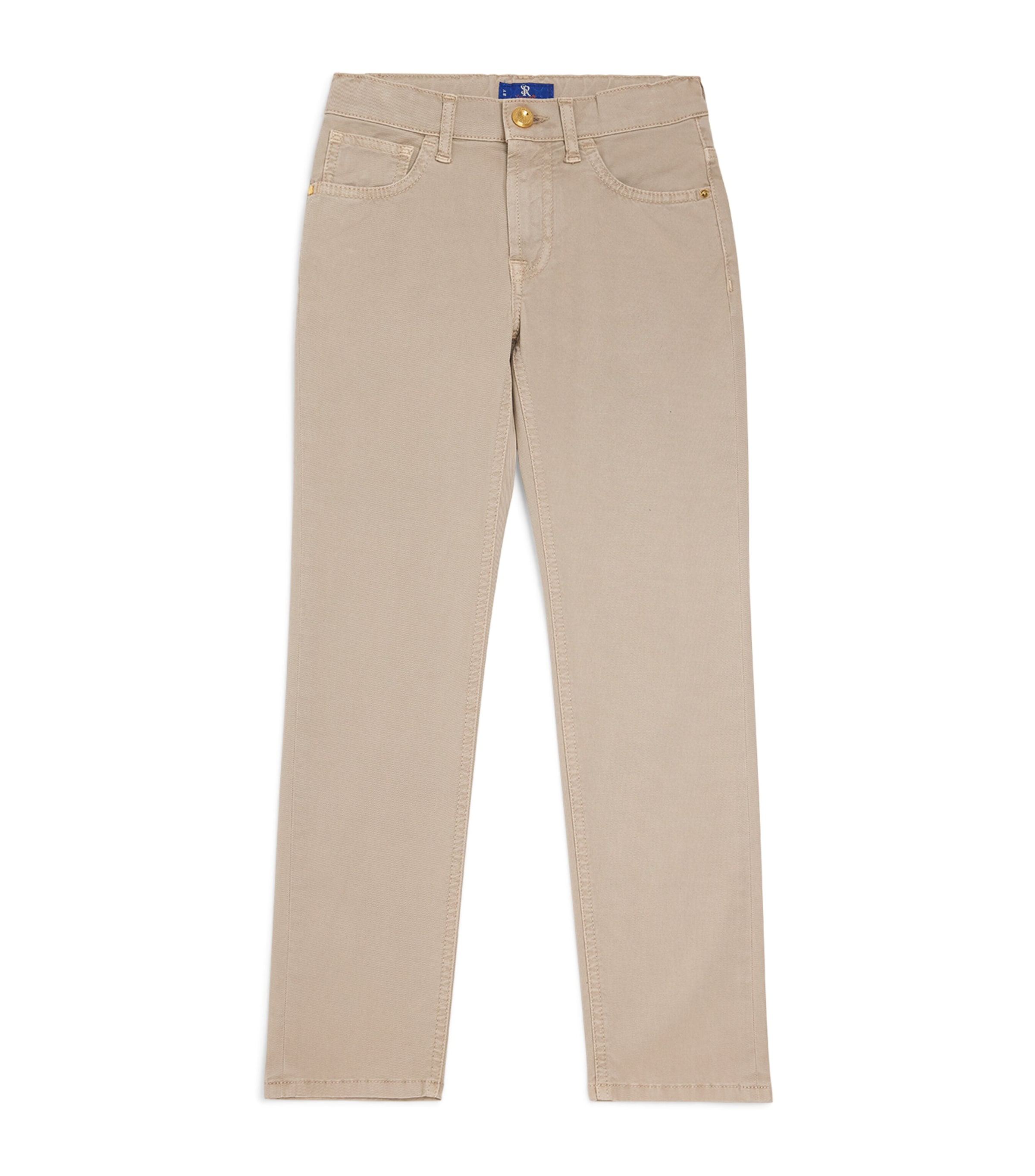 Shop Stefano Ricci Straight Jeans In Beige