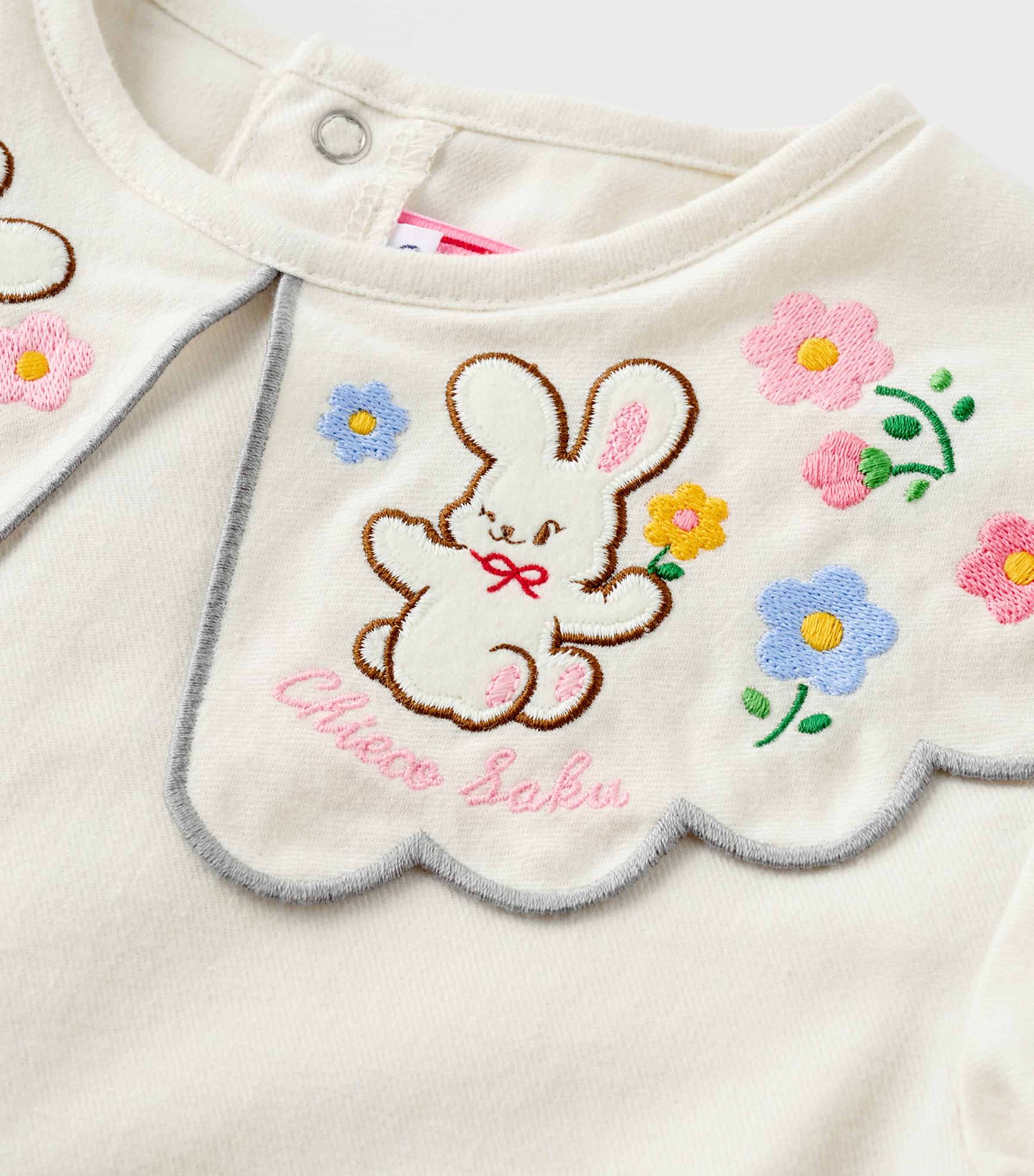 Miki House Cotton Embroidered Blouse (12 Months-5 Years) Image 4