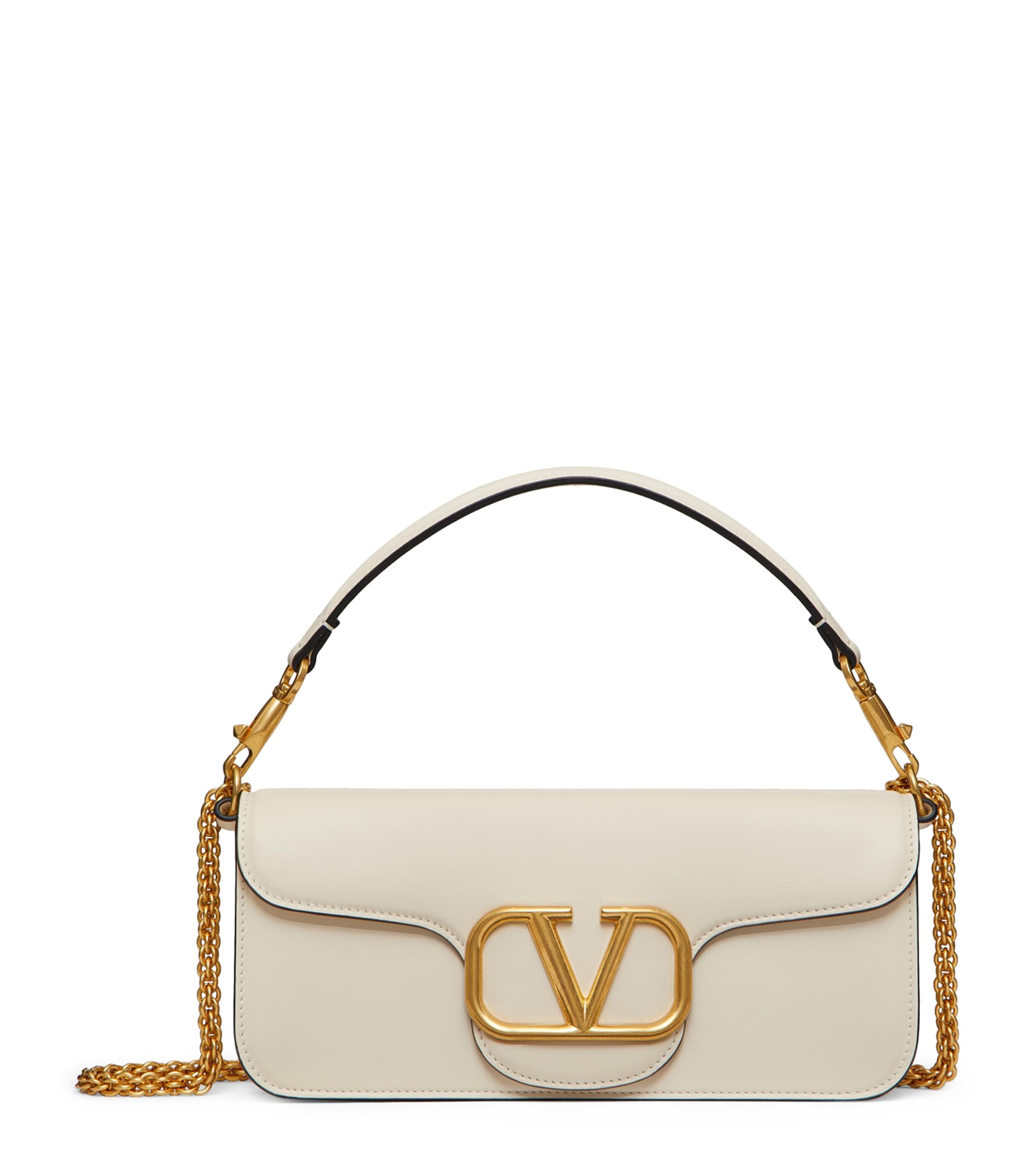 Valentino Garavani Leather Loco Shoulder Bag | Harrods US